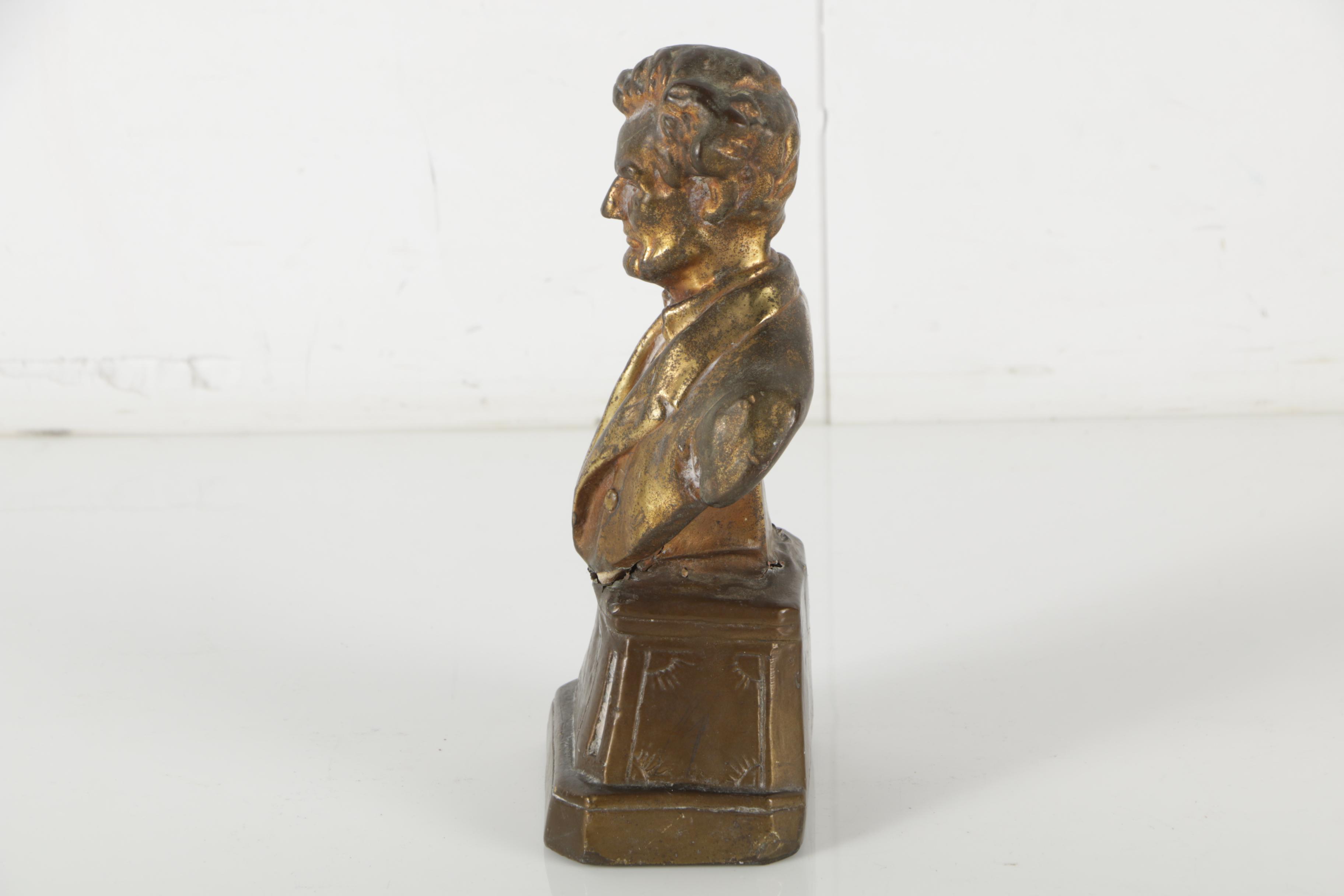 Armor Bronse Company Abraham Lincoln Bookends
