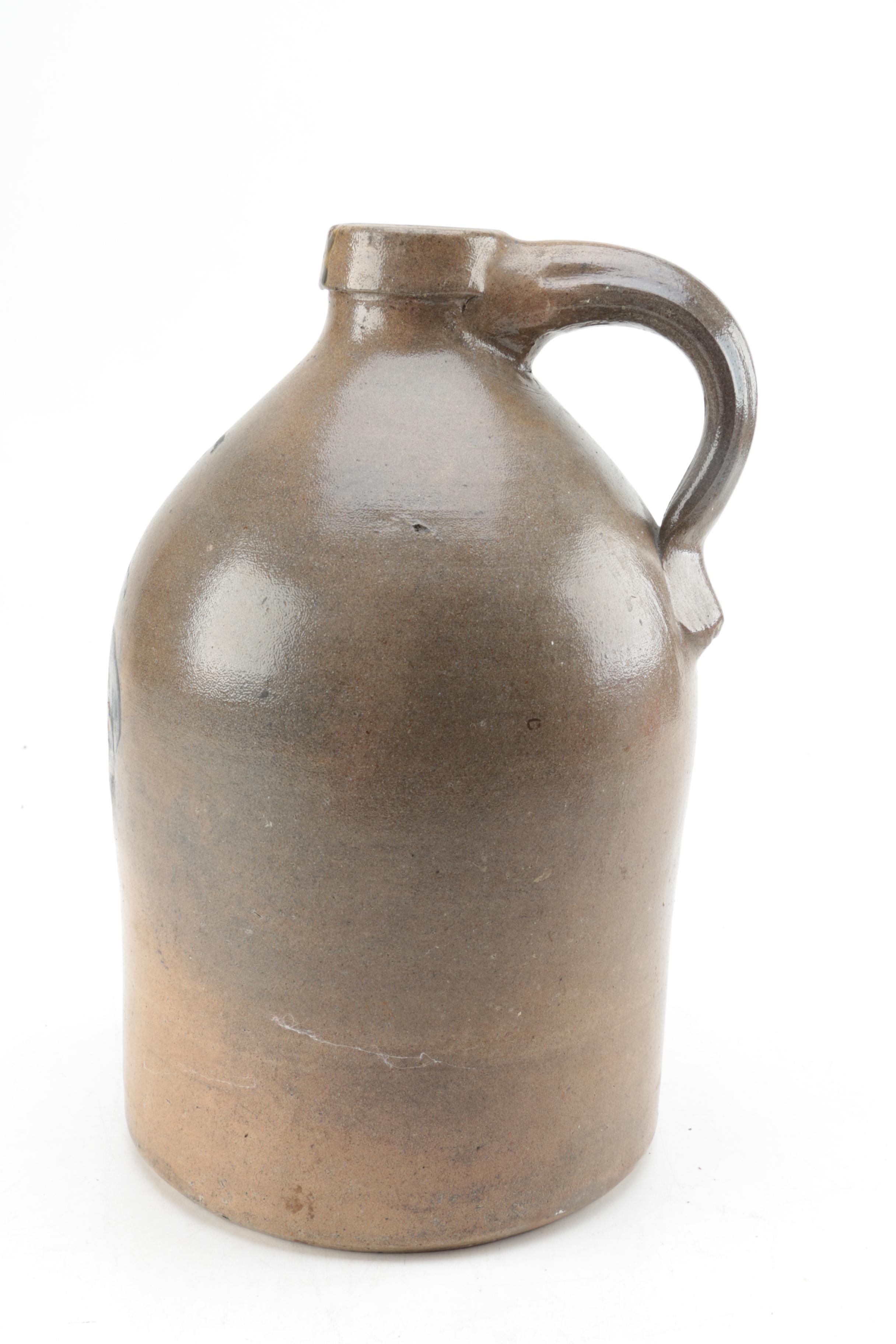 Antique Underwood Stoneware Jug