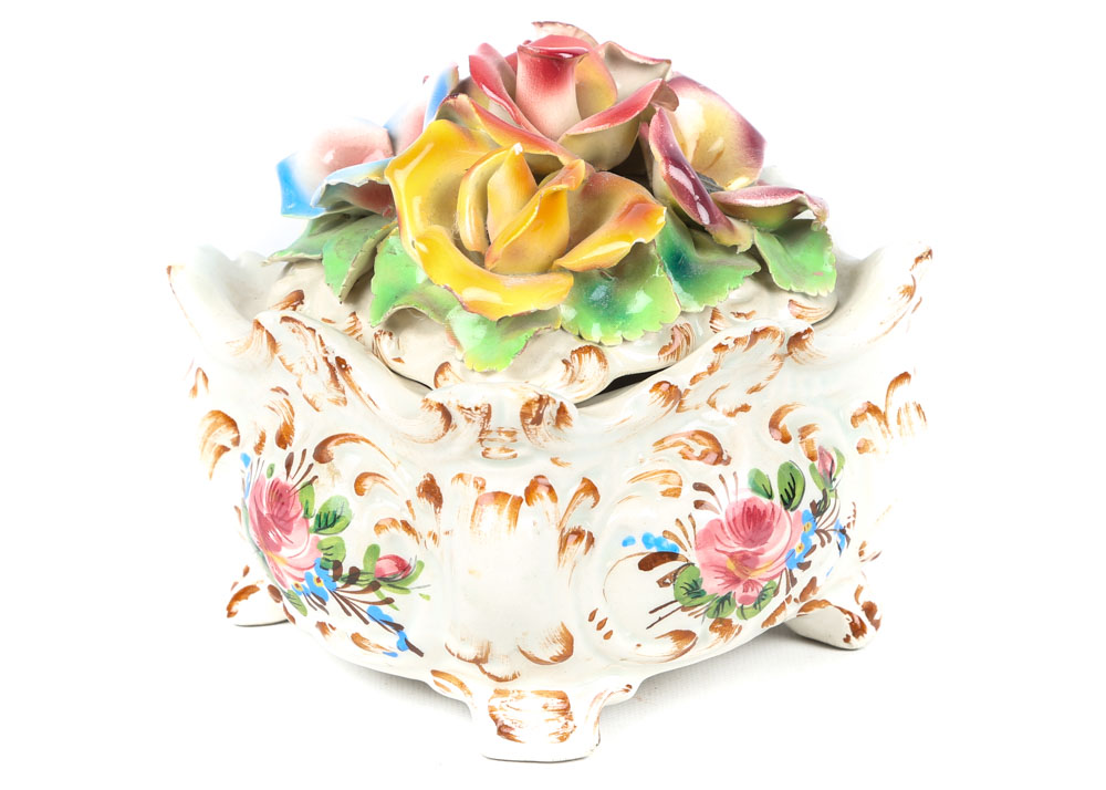 Vintage Porcelain Keepsake Box