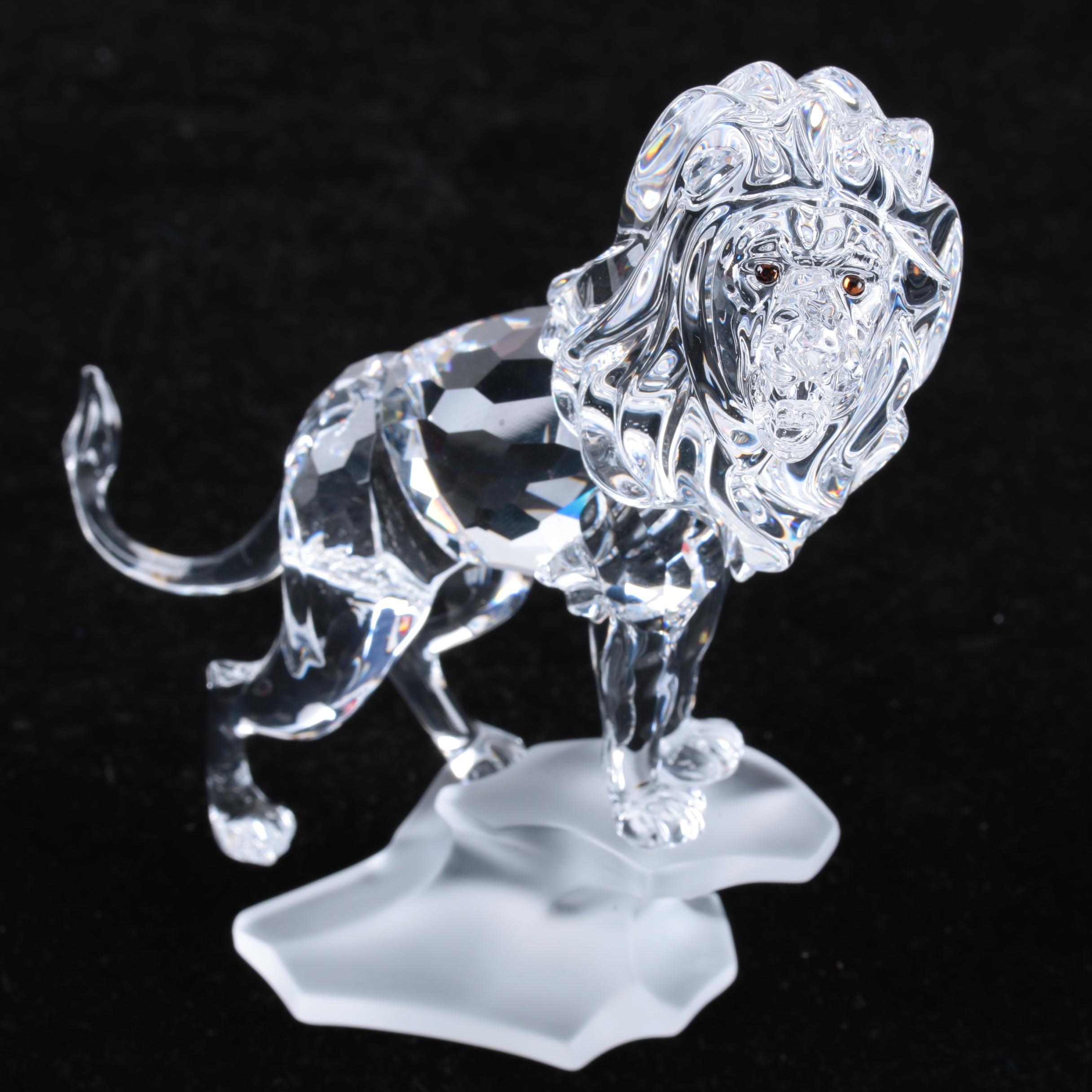 Swarovski Crystal "Lion" Figurine with Box