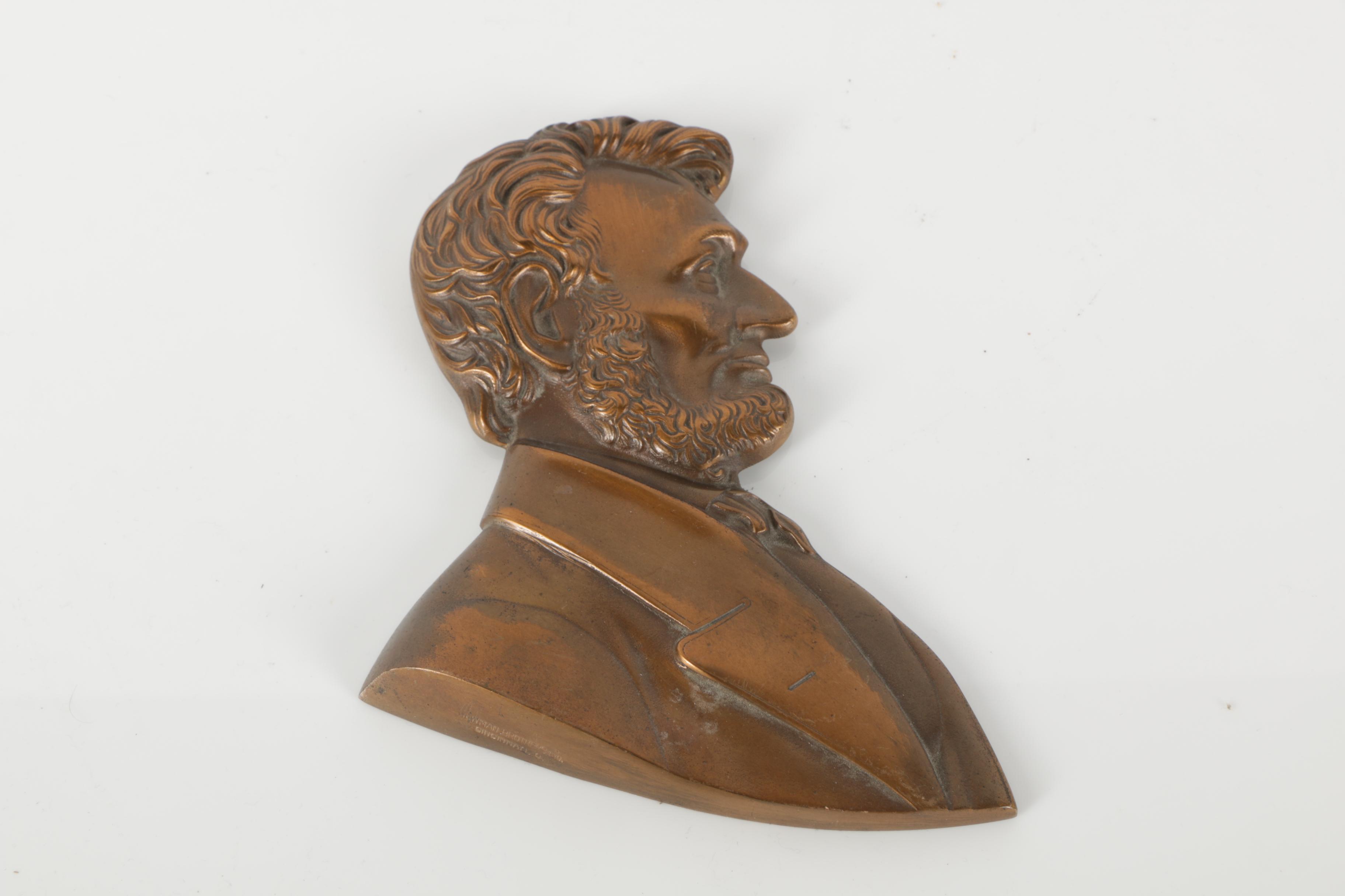 Brass Reliefs of Abraham Lincoln