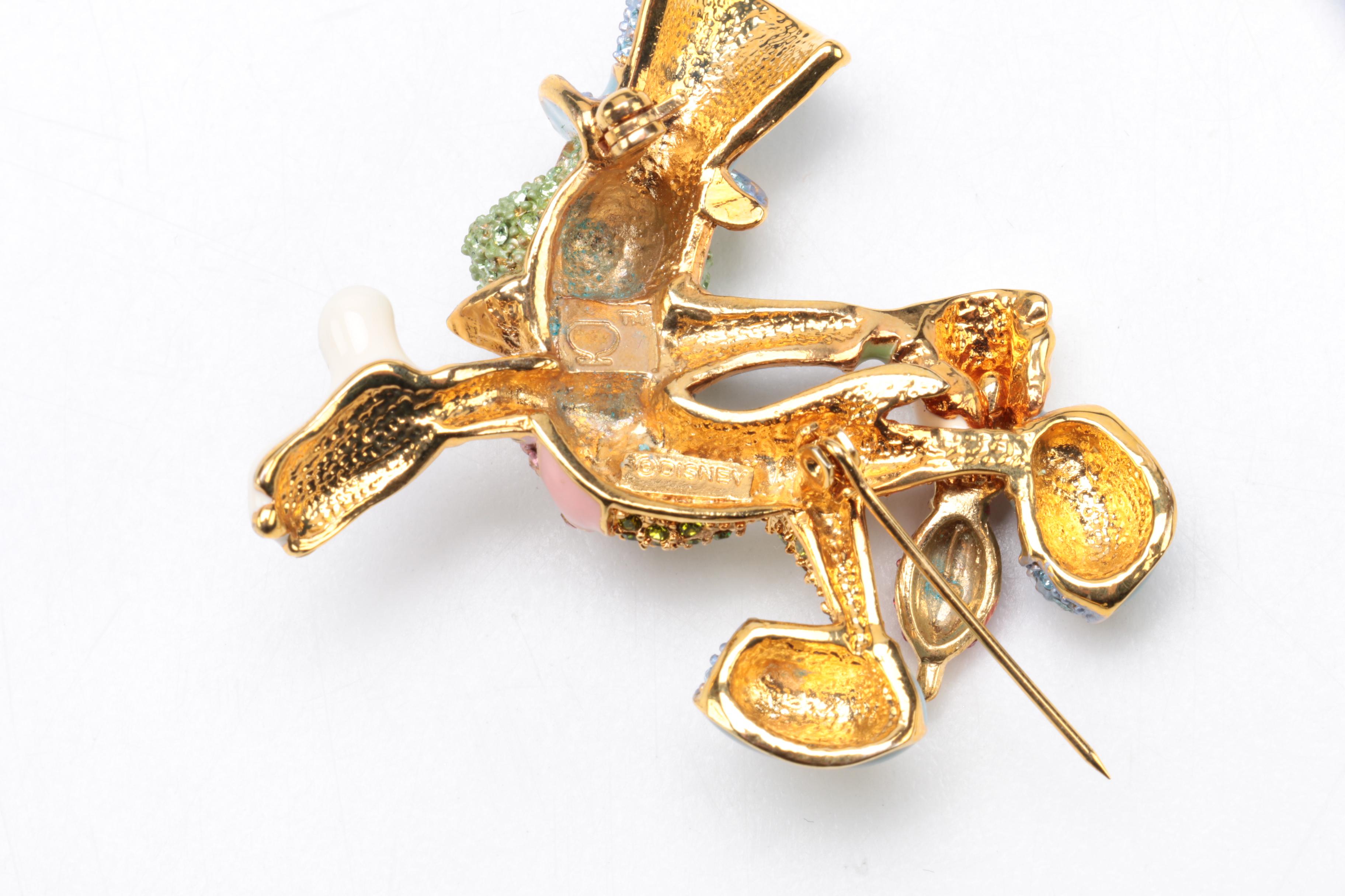 Arribas Brothers Limited Edition Jeweled Pinocchio and Jiminy Cricket Figurines