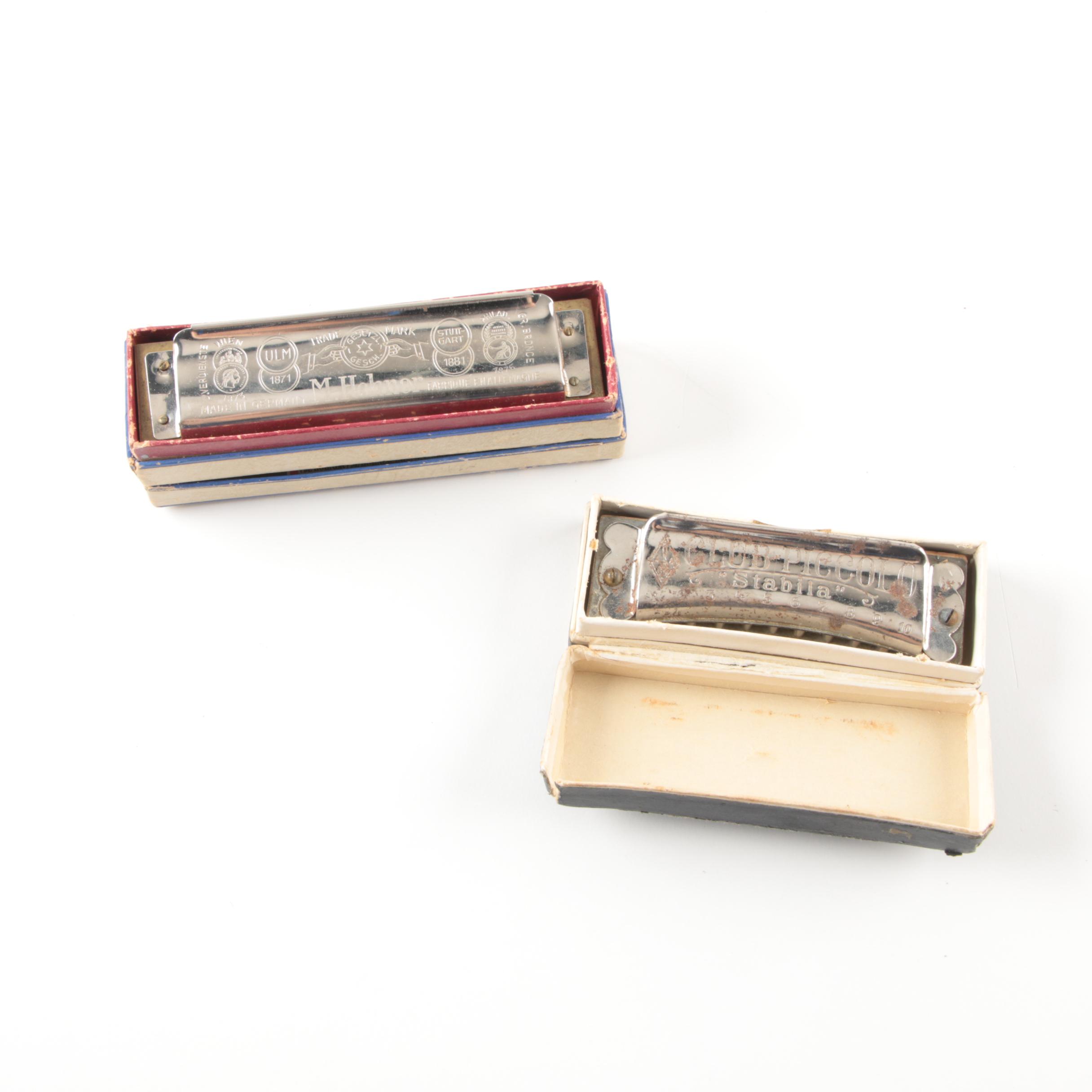 Vintage Harmonicas Including Hohner