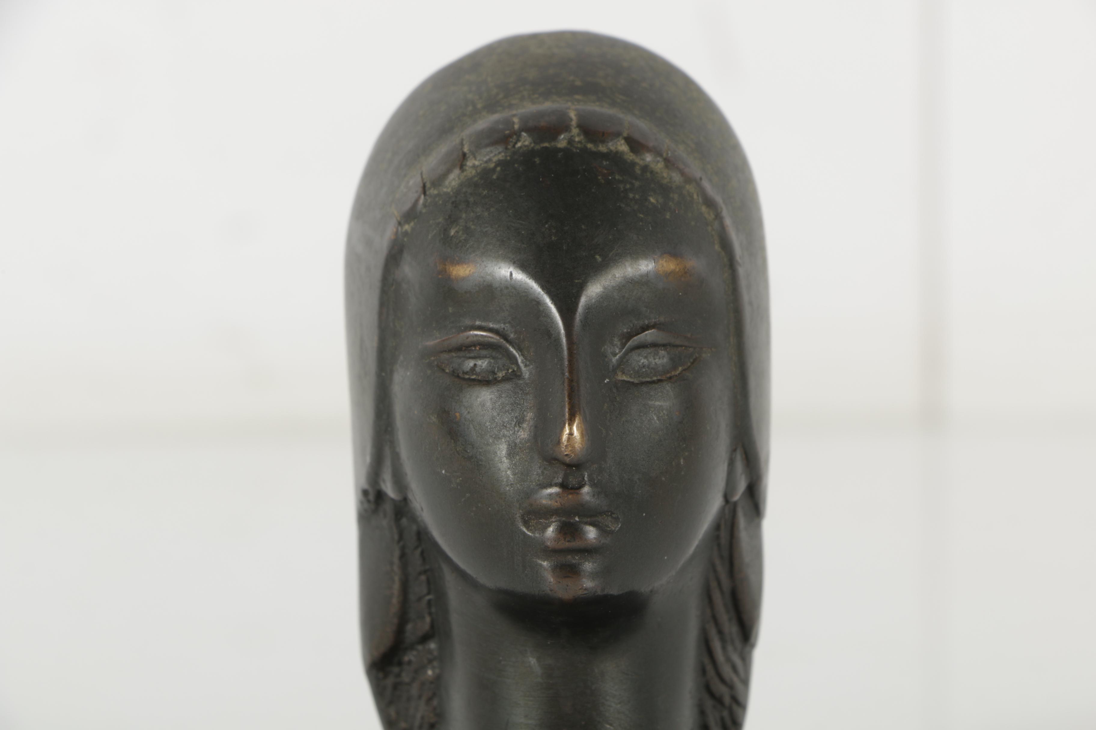 Pal-Bell Co. Bronze Tone Metal Bust