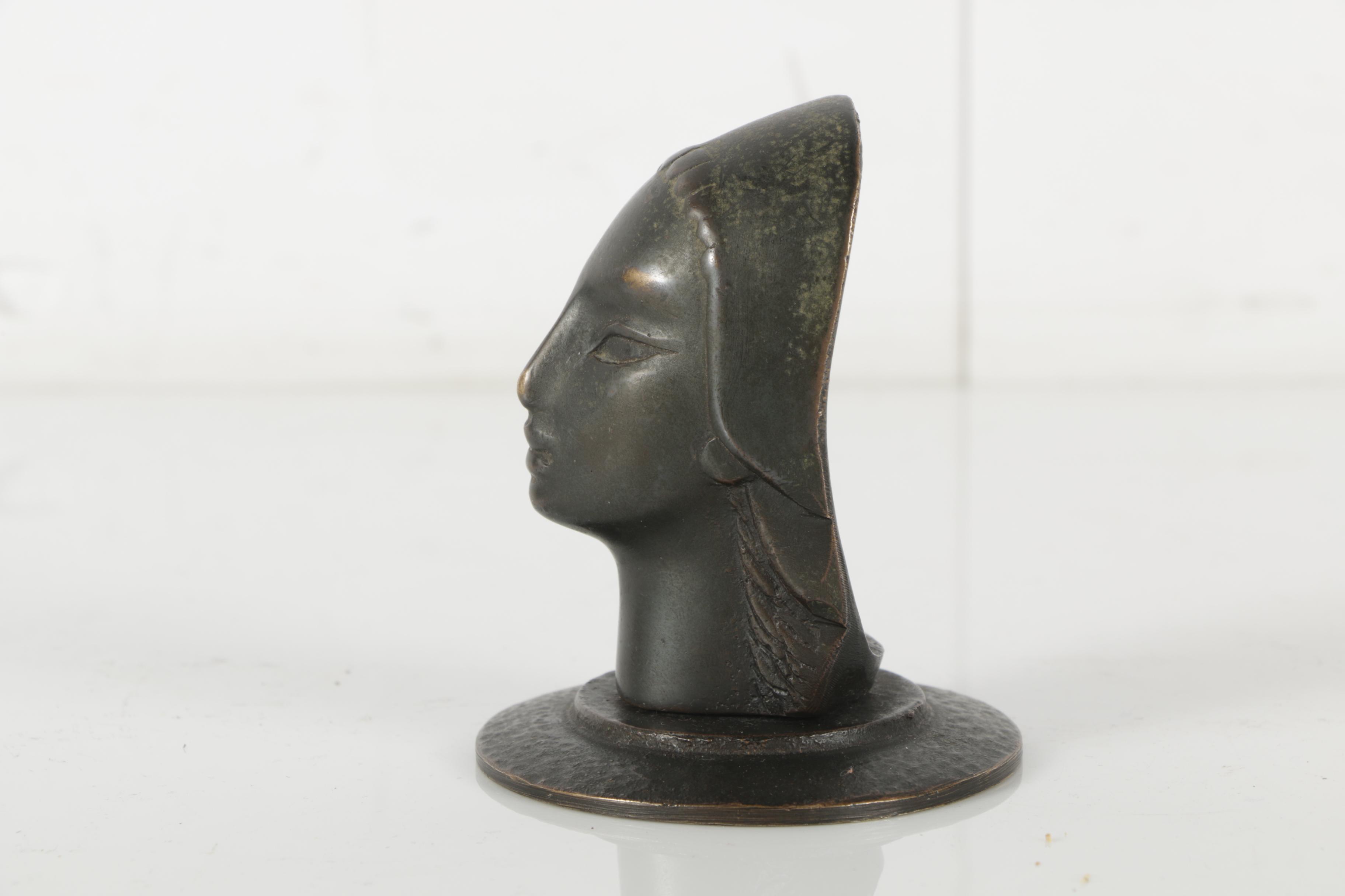 Pal-Bell Co. Bronze Tone Metal Bust