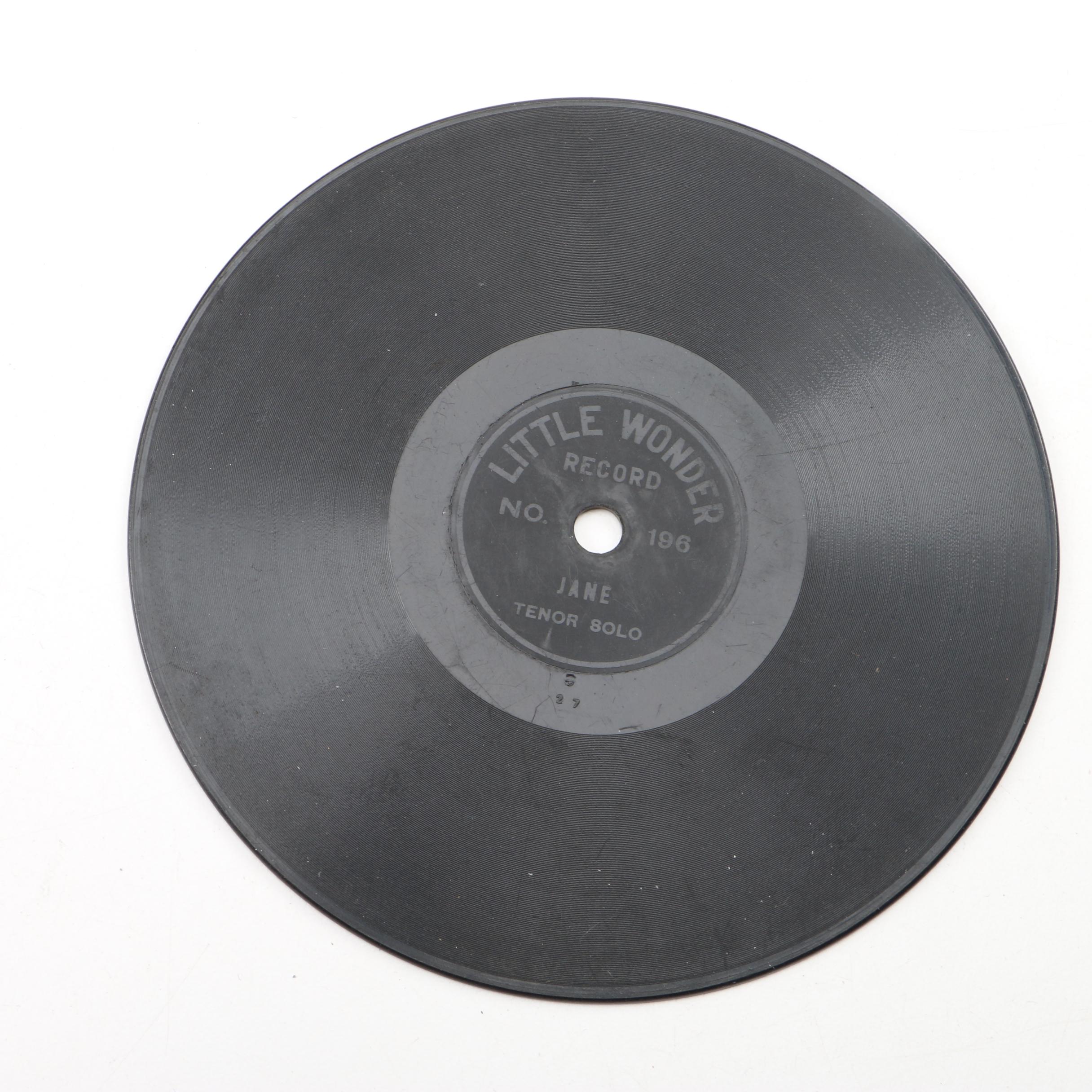 Vintage Record Player with Records