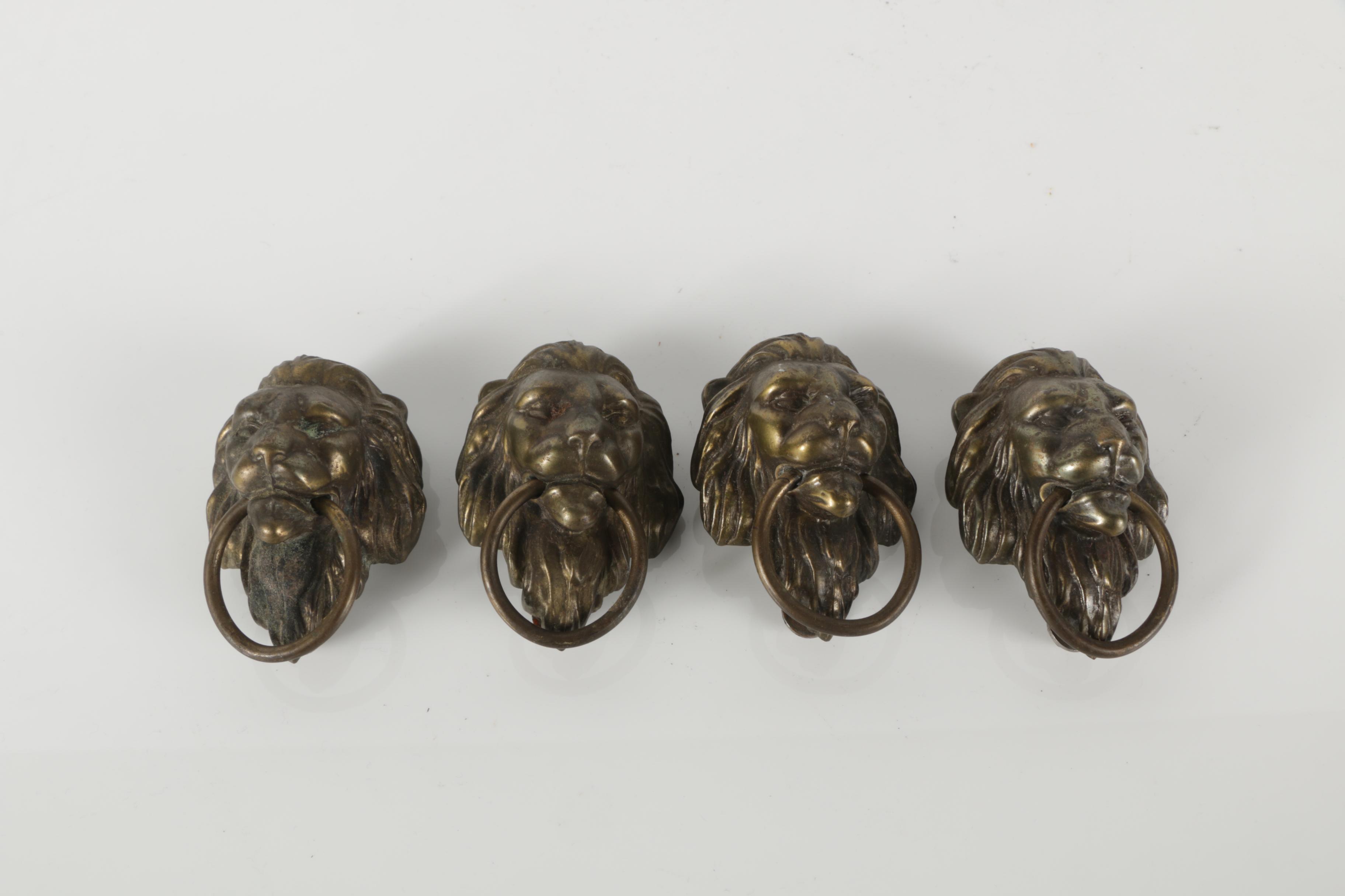 Metal Lion-Head Drawer Pulls