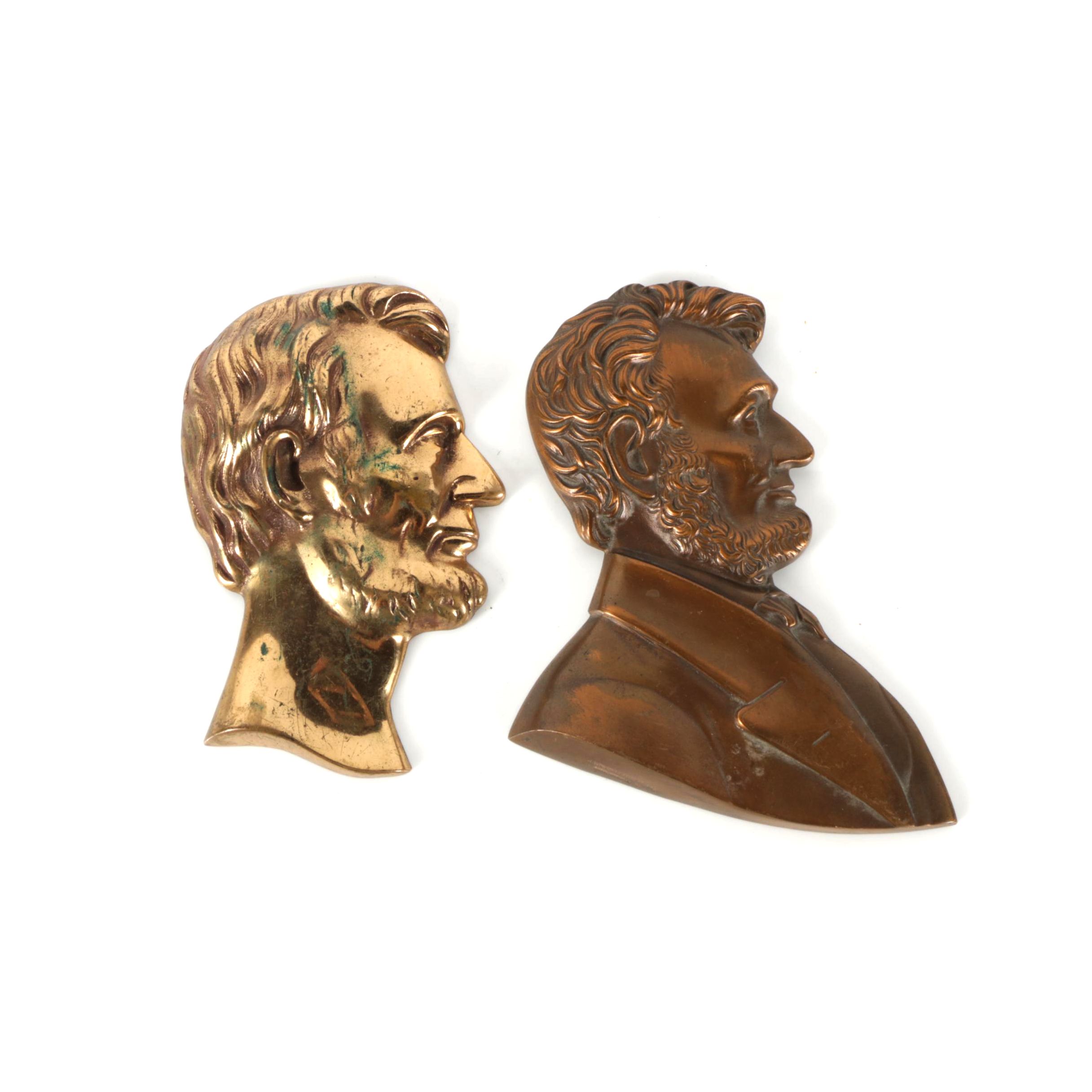 Brass Reliefs of Abraham Lincoln