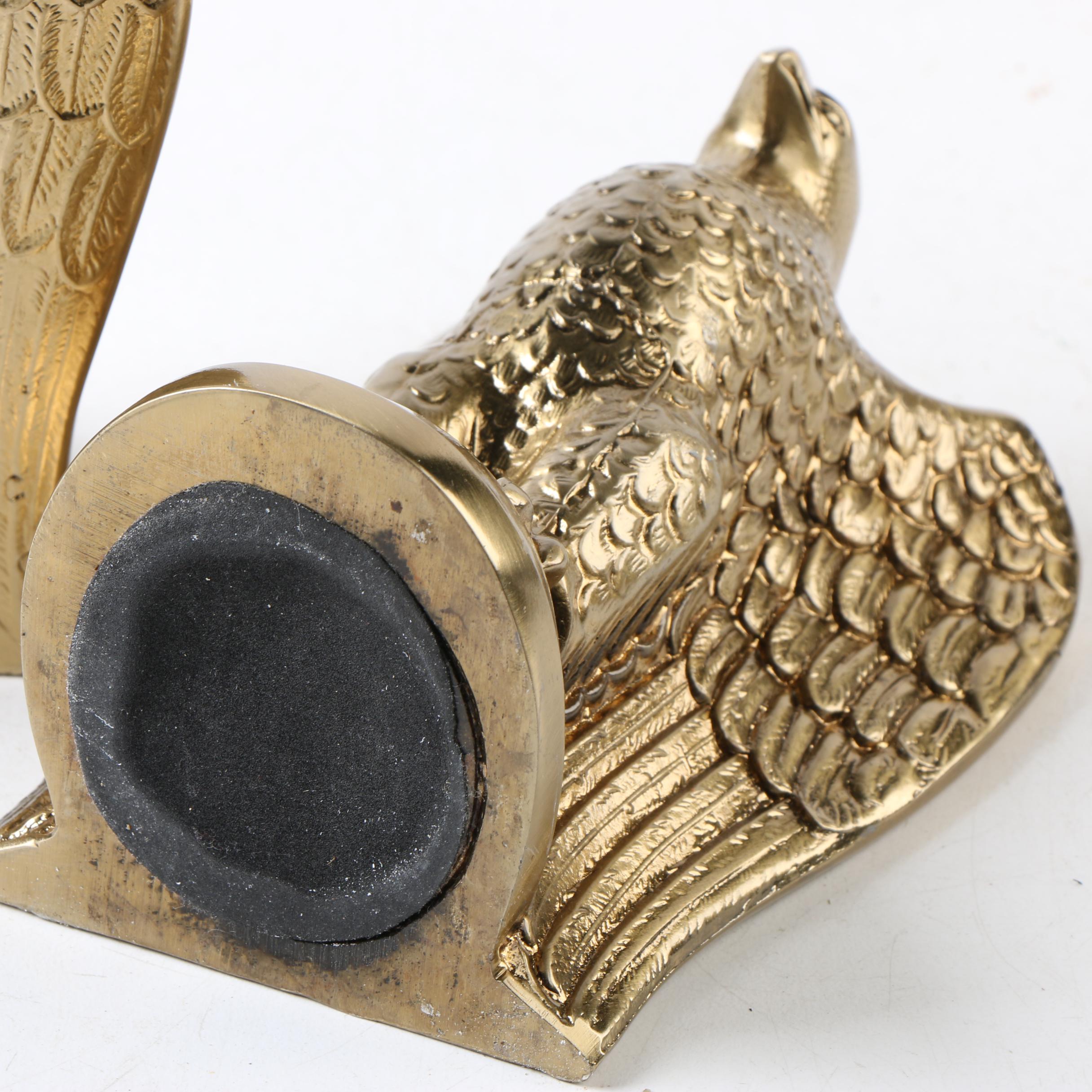 Brass Eagle Bookends