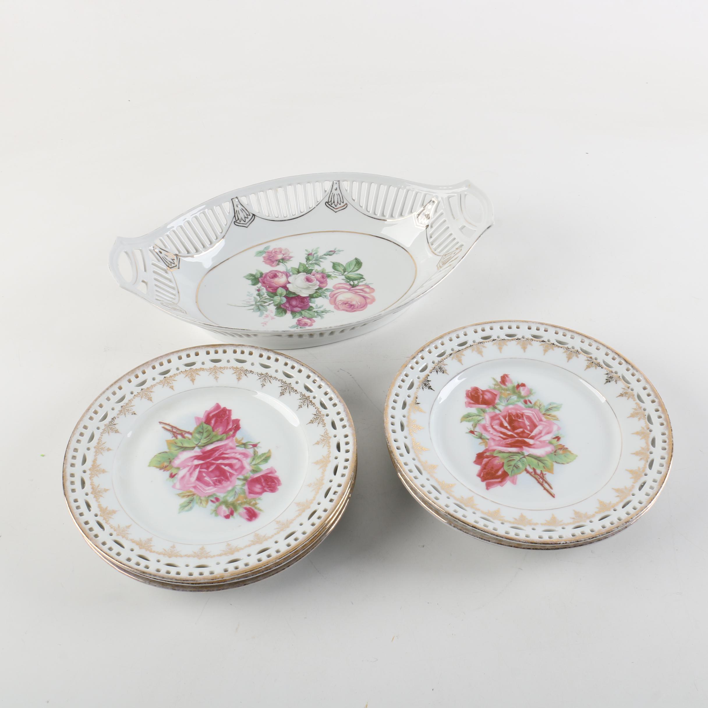 Antique Christian Heinrich Schumann Porcelain Tableware