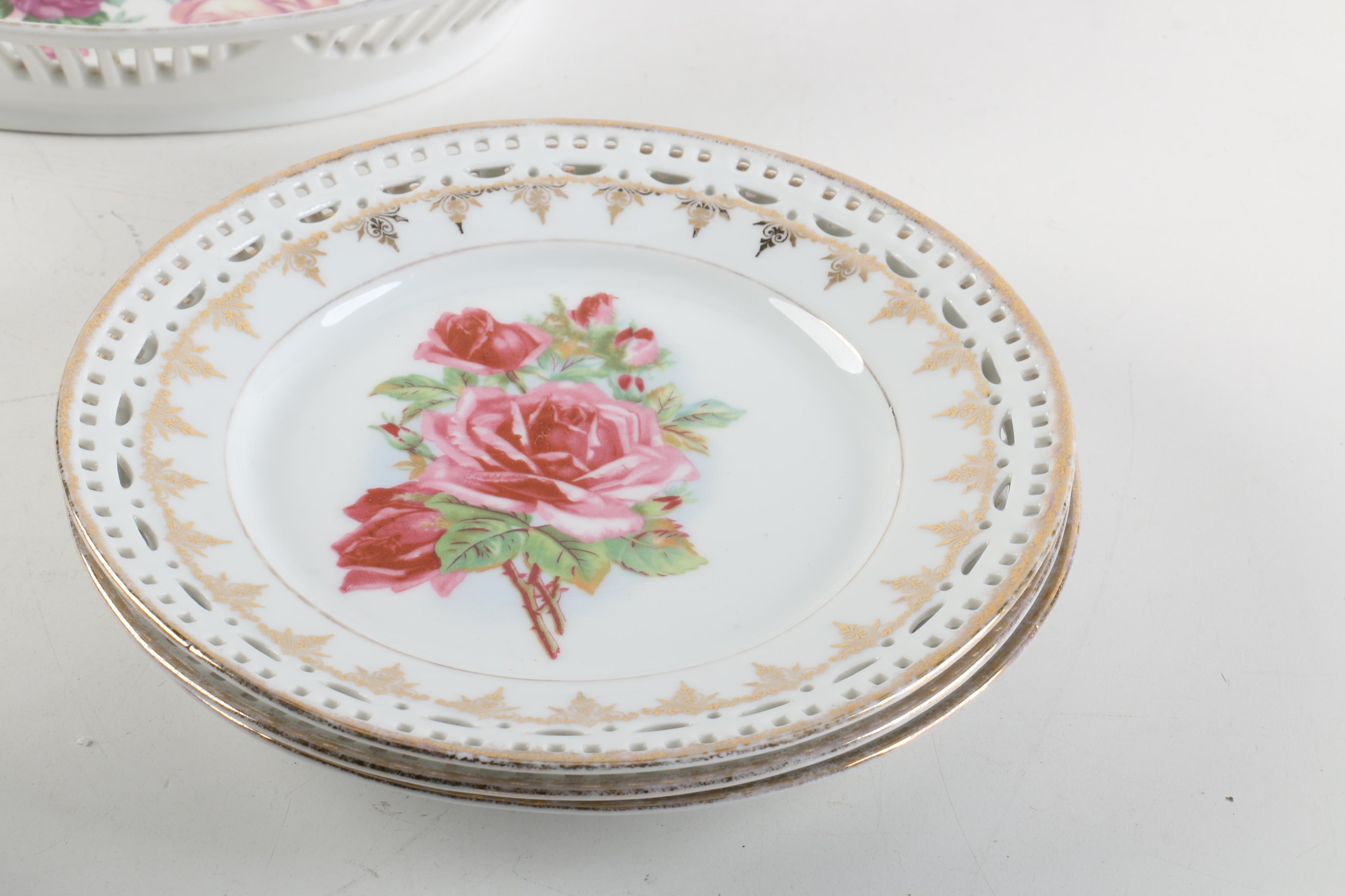 Antique Christian Heinrich Schumann Porcelain Tableware