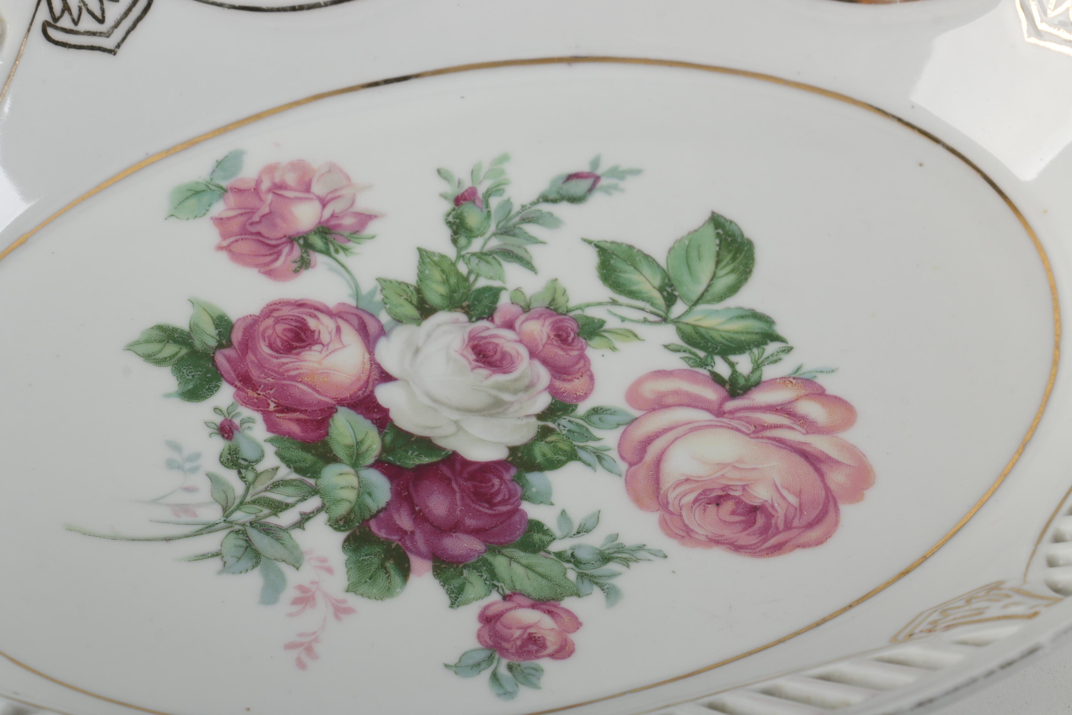 Antique Christian Heinrich Schumann Porcelain Tableware