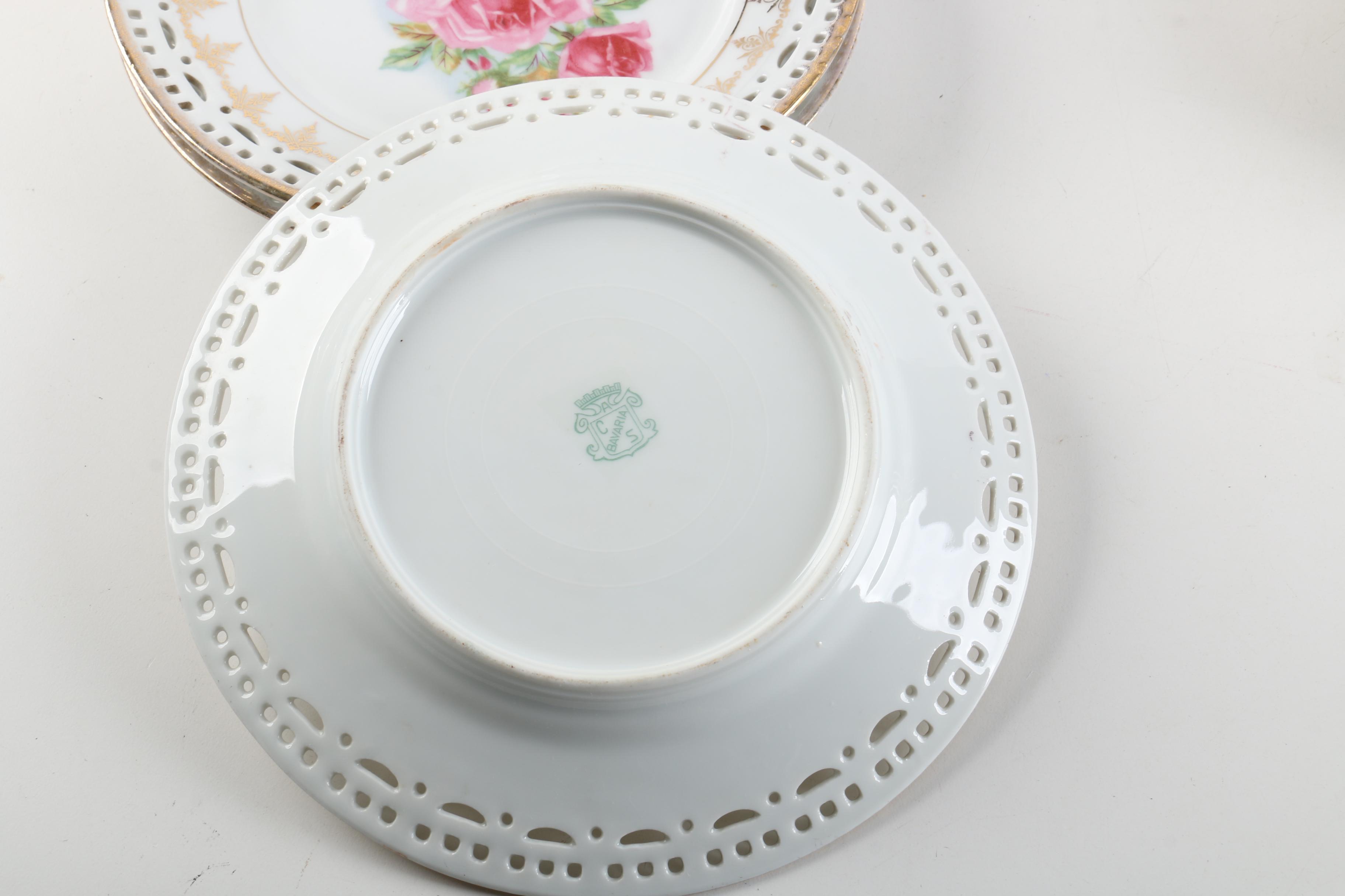 Antique Christian Heinrich Schumann Porcelain Tableware