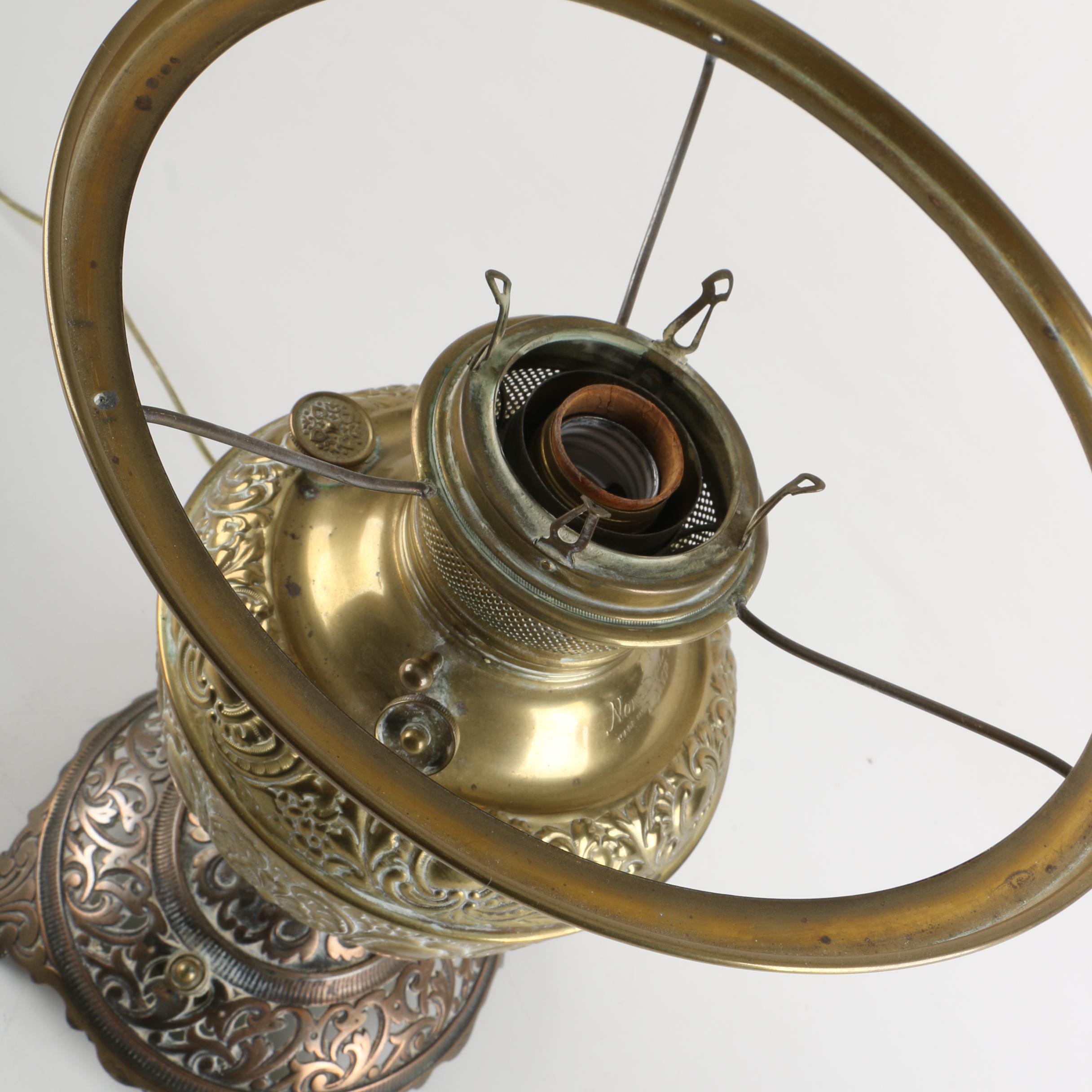Converted Antique Kerosene Lamp