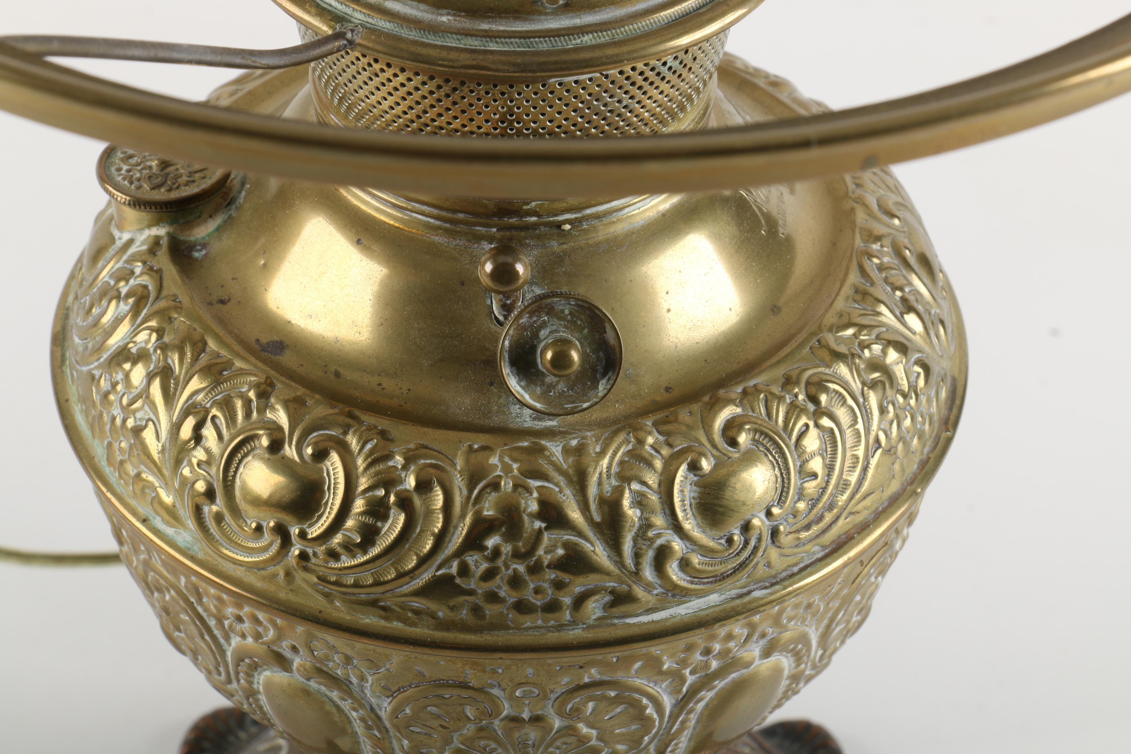 Converted Antique Kerosene Lamp