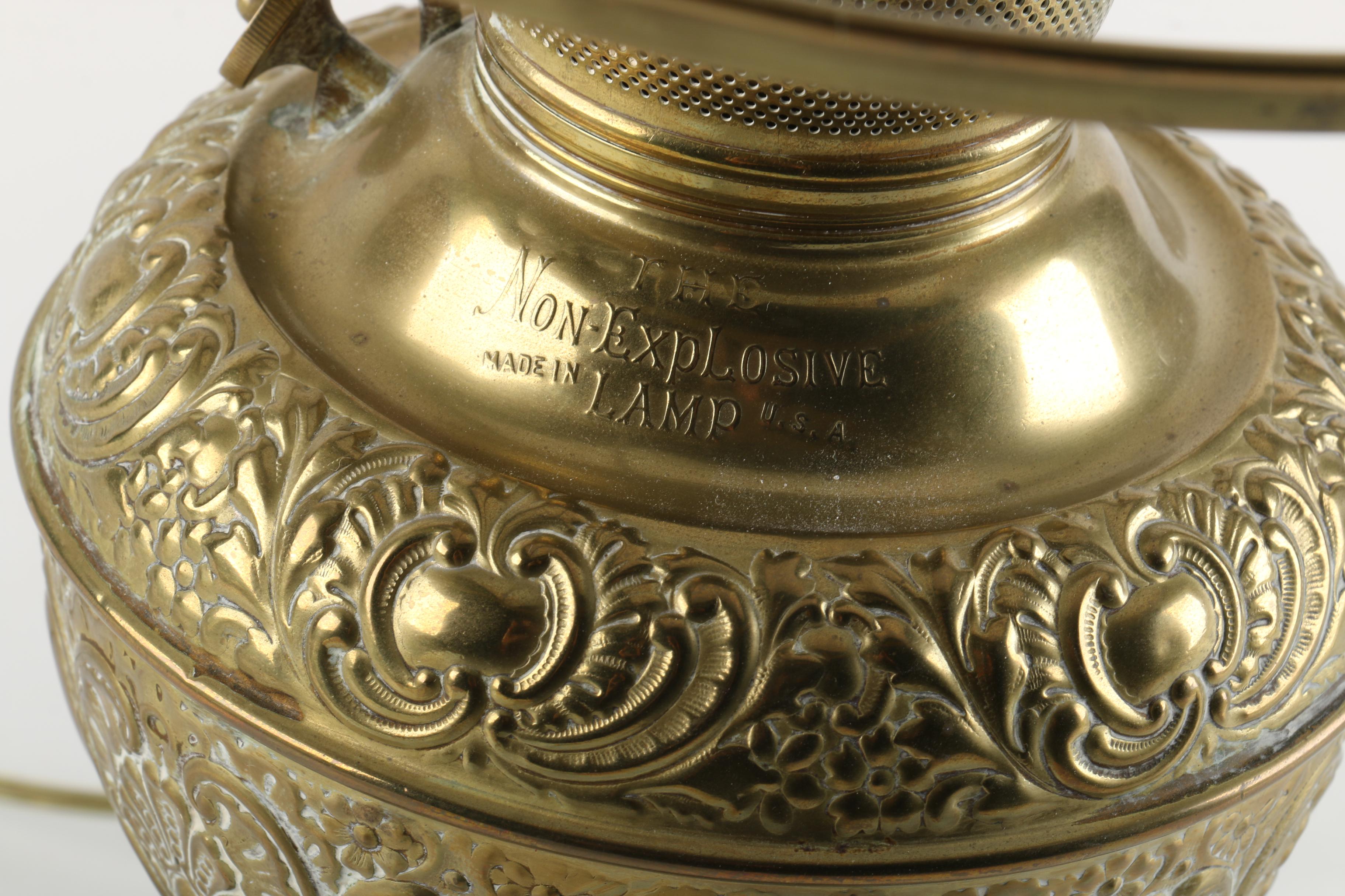 Converted Antique Kerosene Lamp