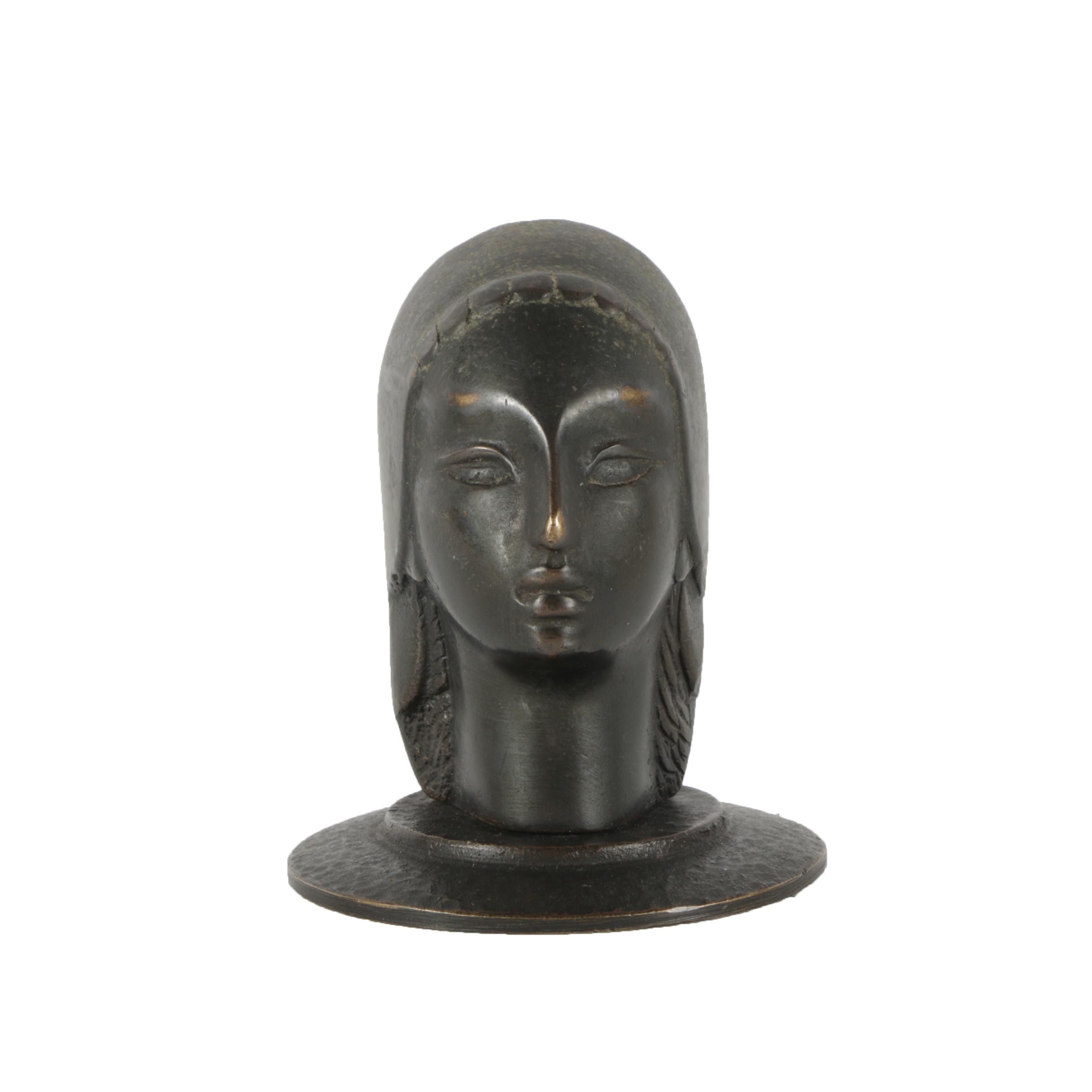 Pal-Bell Co. Bronze Tone Metal Bust