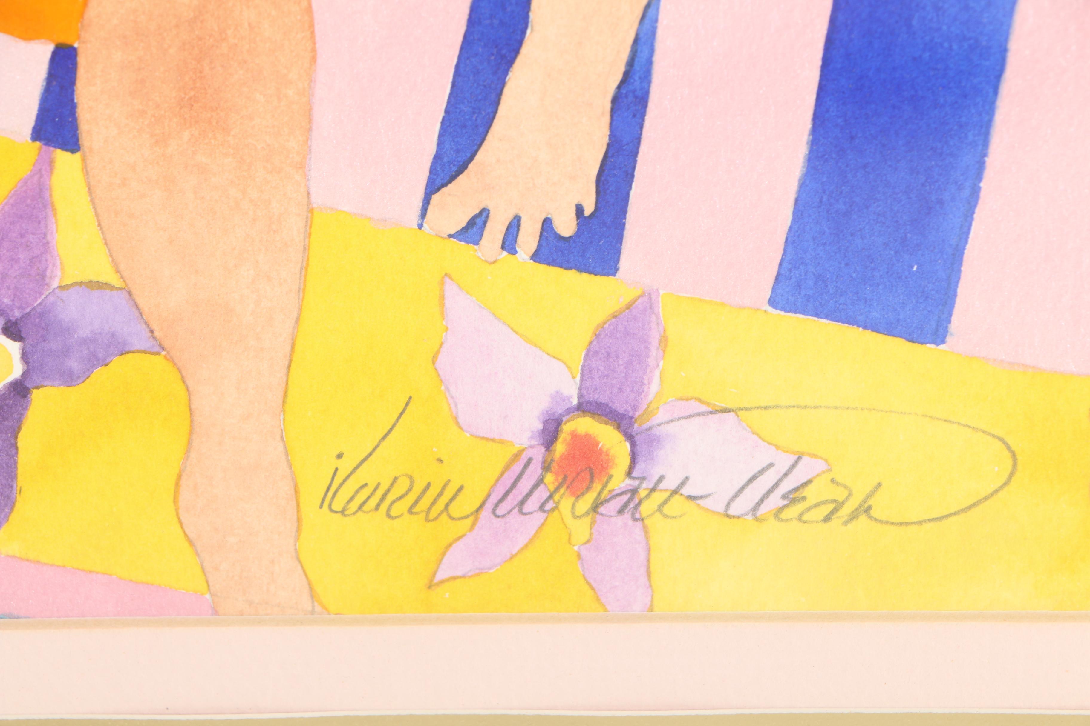 Karin Novak-Neal Mixed Media Painting "Sundancers"