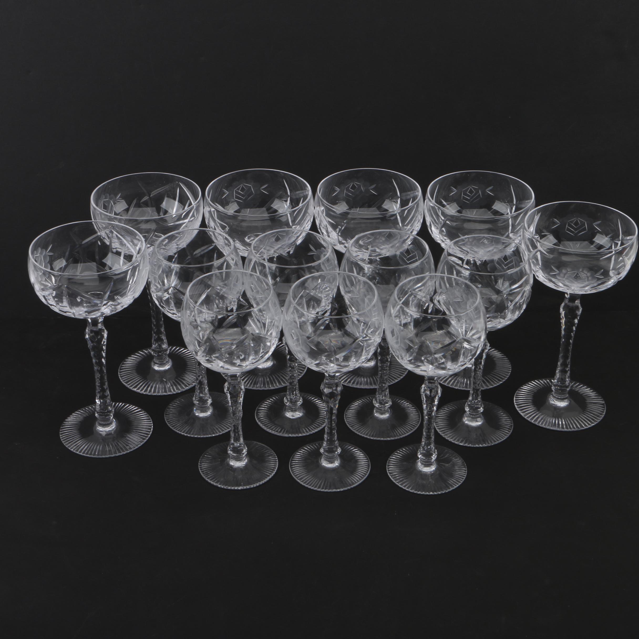 Bayel Crystal "Paris Rose" Stemware