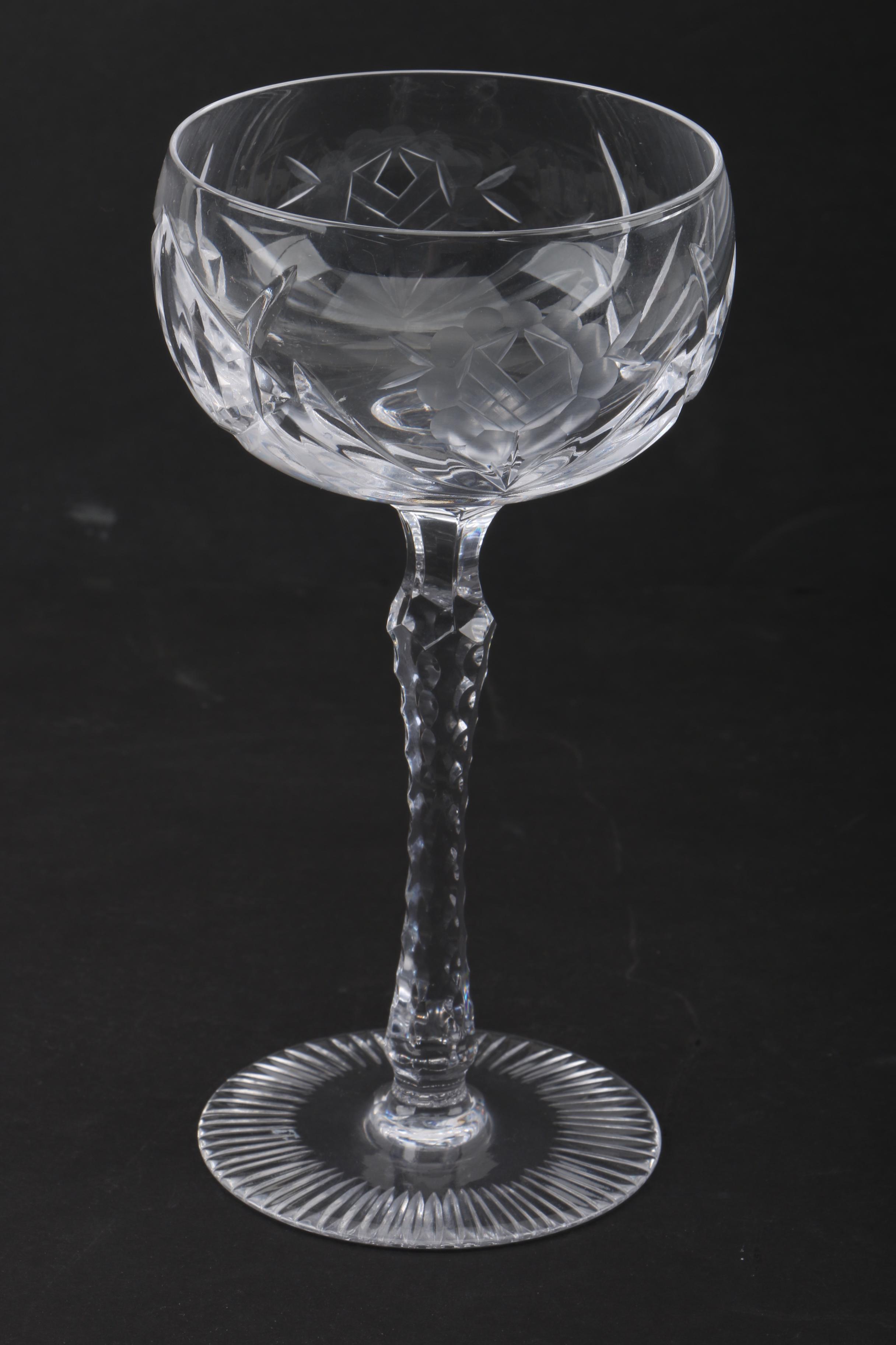 Bayel Crystal "Paris Rose" Stemware