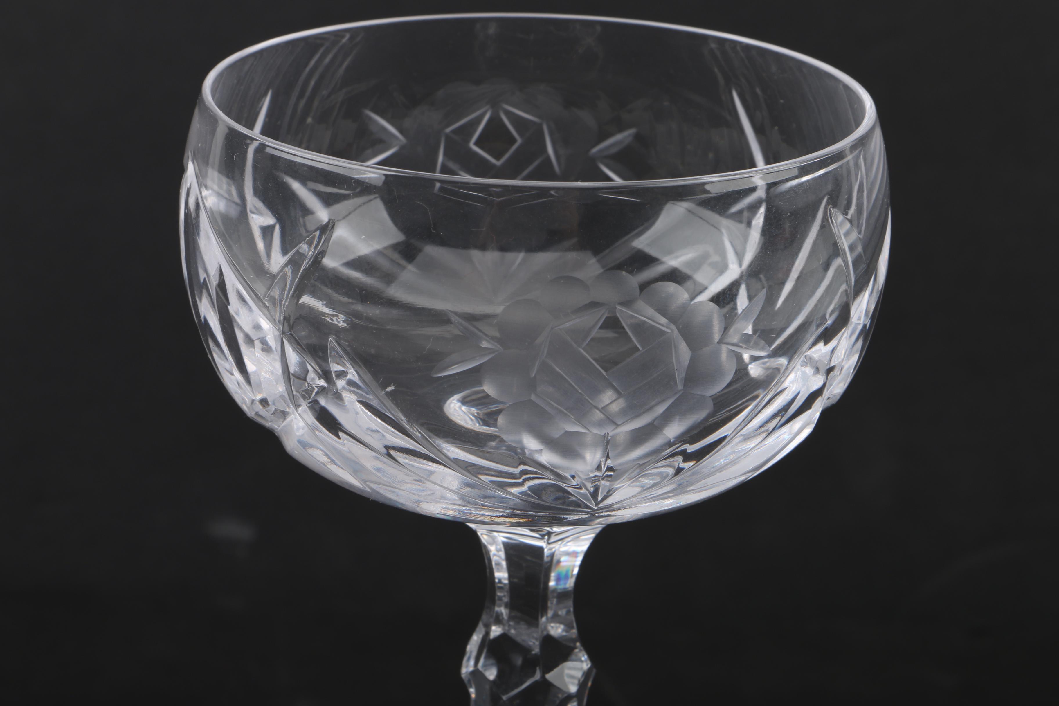 Bayel Crystal "Paris Rose" Stemware