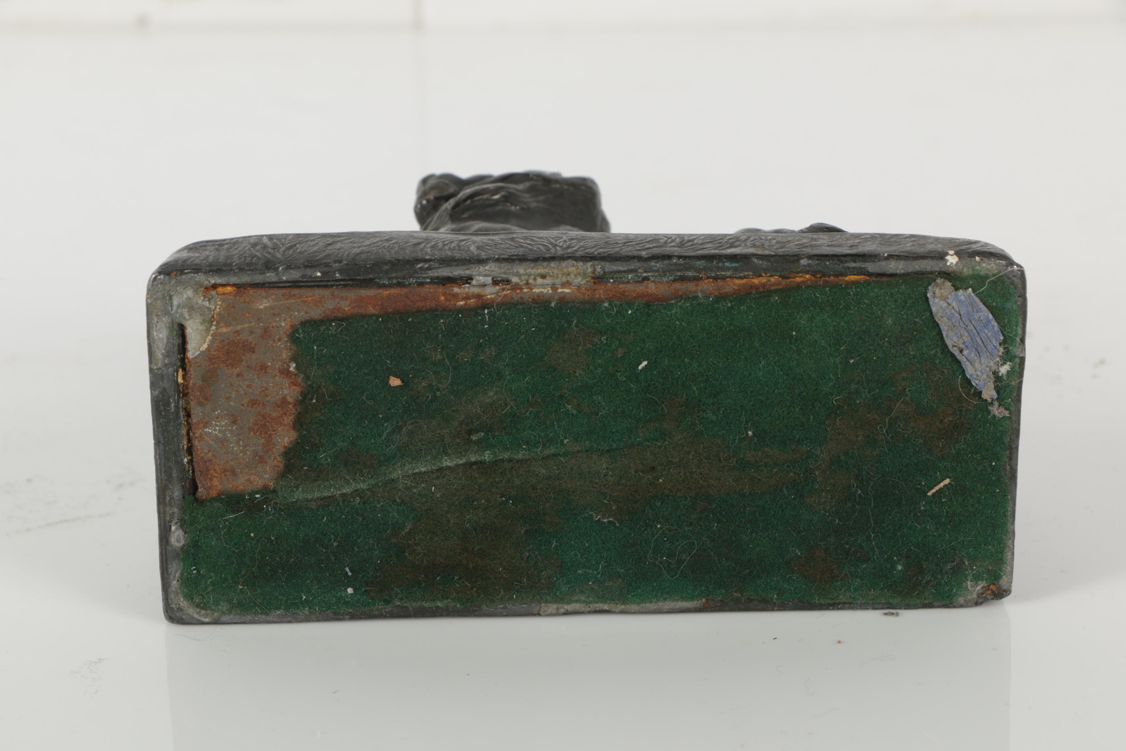 Vintage German Cast Metal "Lion of Belfort" Bookends