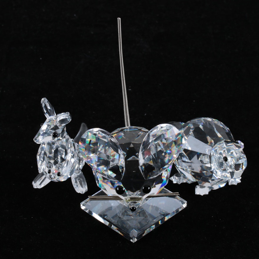 Swarovski Silver Crystal Animal Figurines