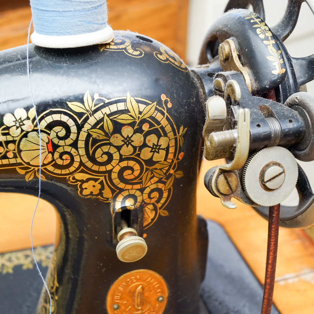 Singer Sewing Machine and Cabinet, Circa 1923
