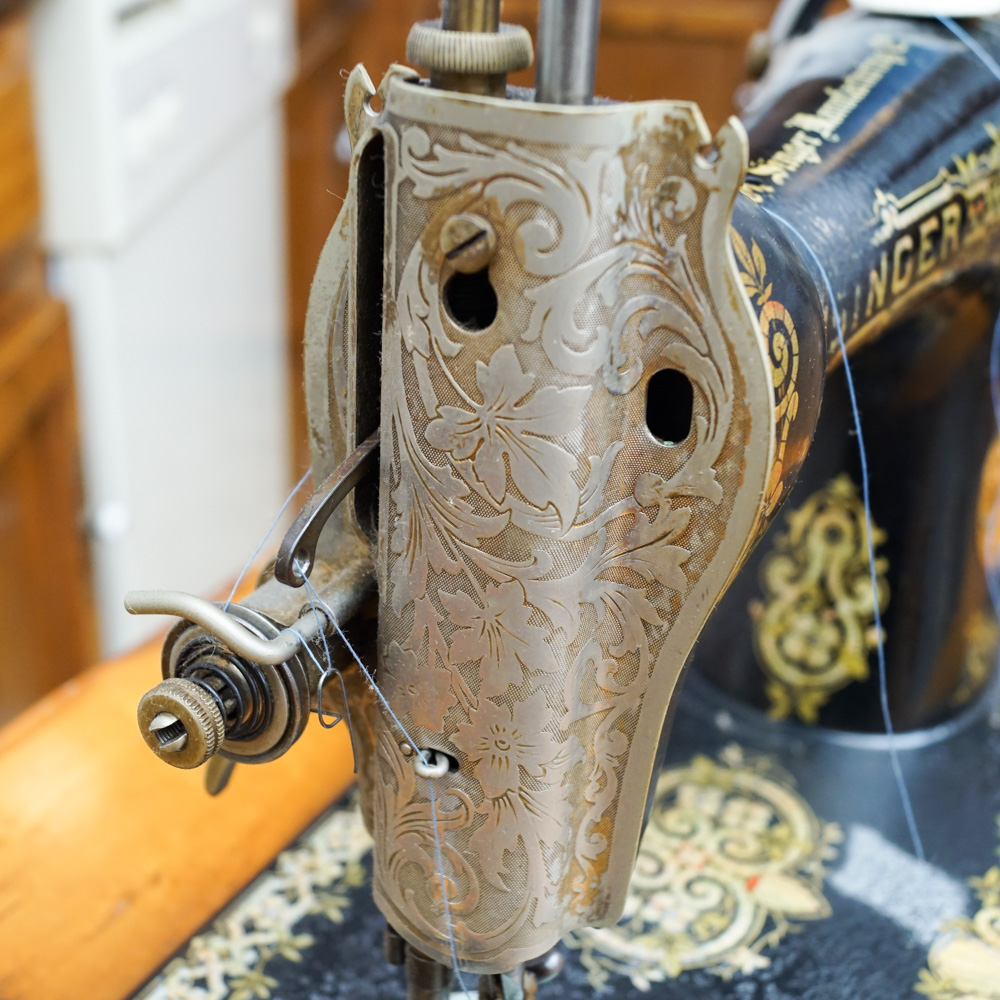 Singer Sewing Machine and Cabinet, Circa 1923