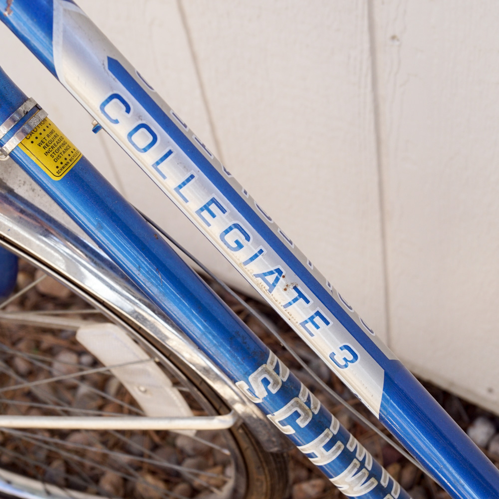 Vintage Schwinn Collegiate 3 Road Bicycle