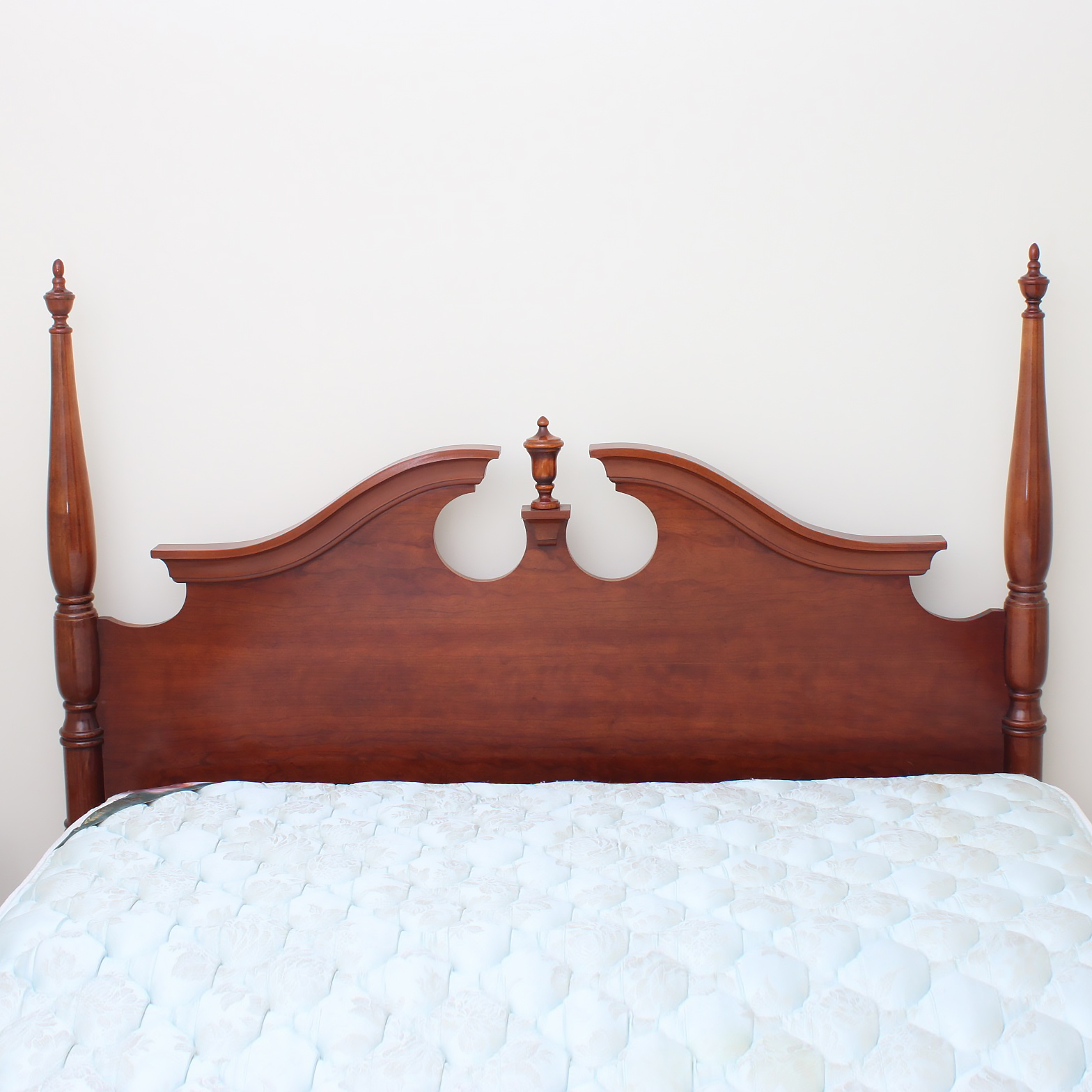 Vintage Federal  Style Cherry Queen Size Headboard with Frame