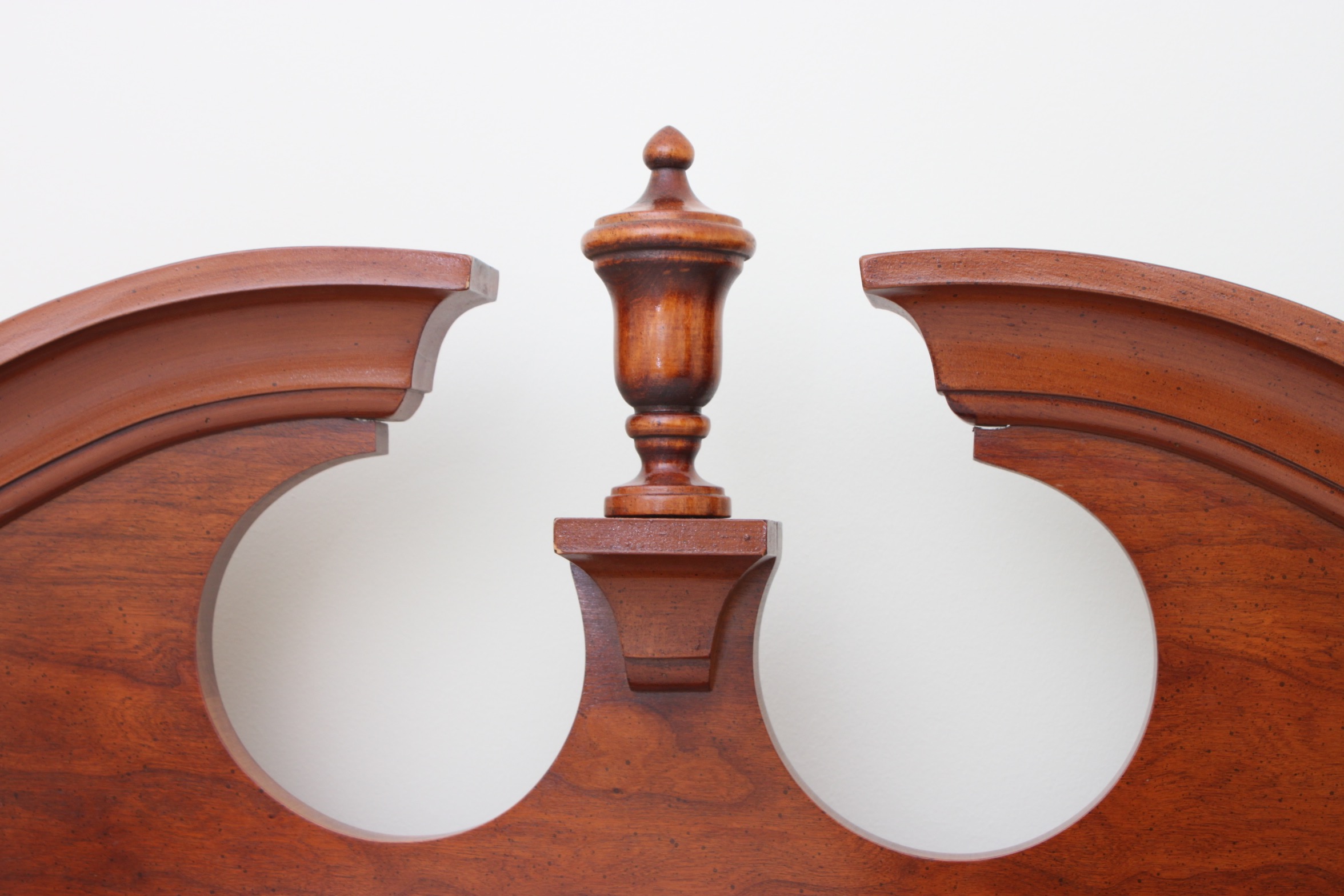 Vintage Federal  Style Cherry Queen Size Headboard with Frame