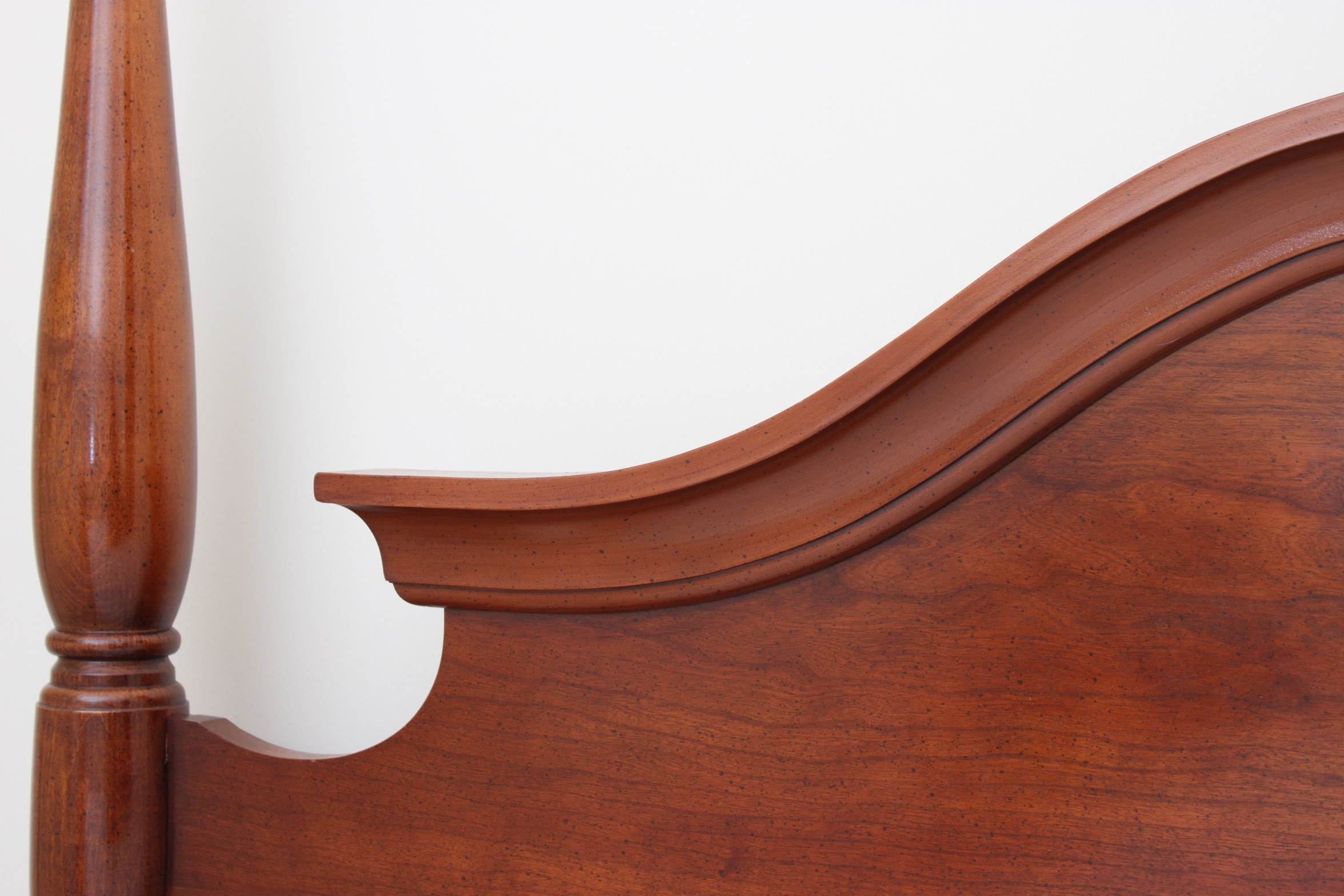 Vintage Federal  Style Cherry Queen Size Headboard with Frame