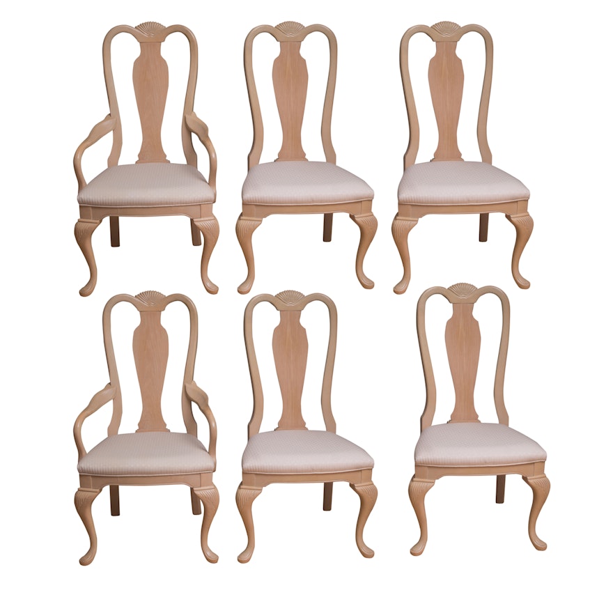 Set of Bernhardt Queen Anne Style Dining Chairs