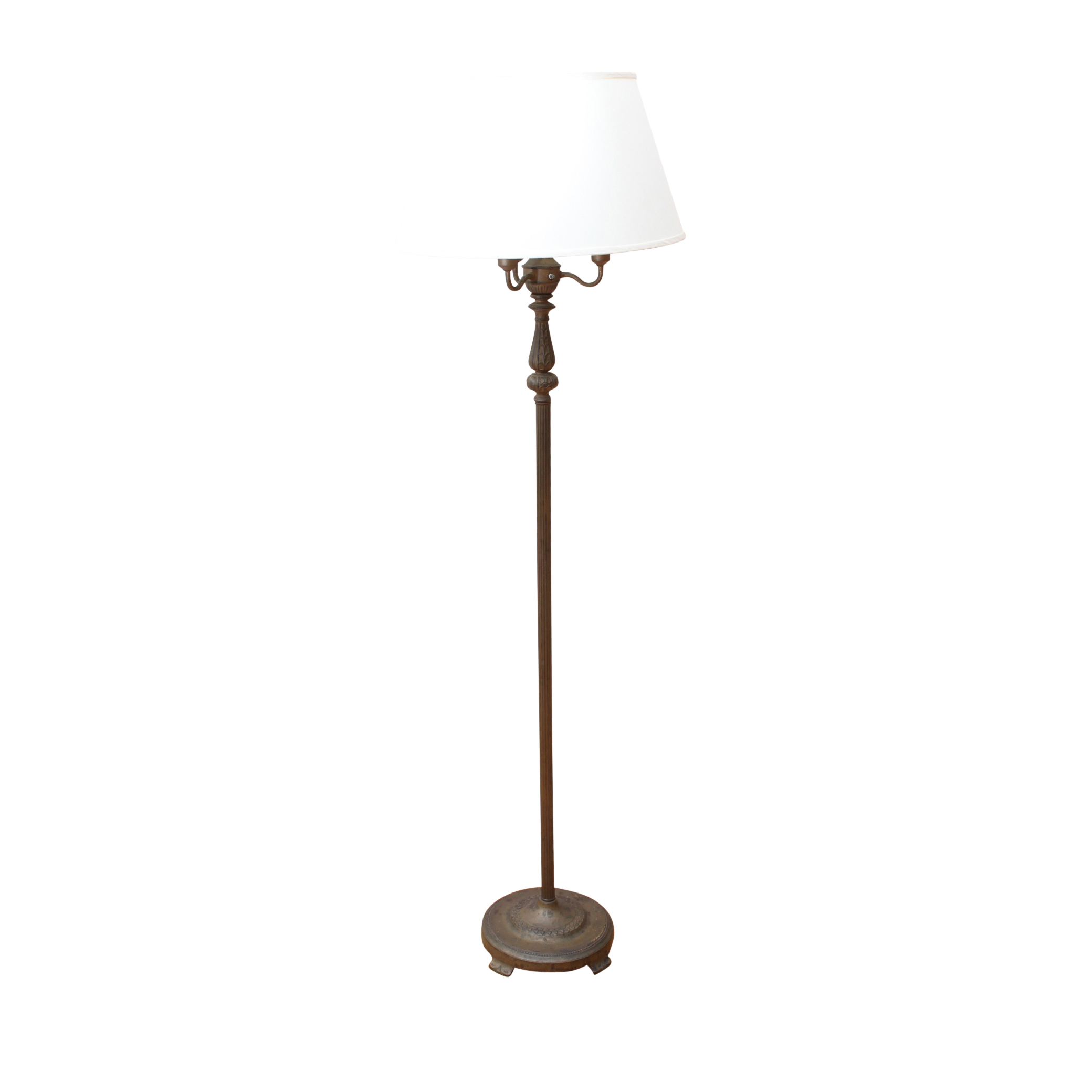 Vintage Torchiere Floor Lamp