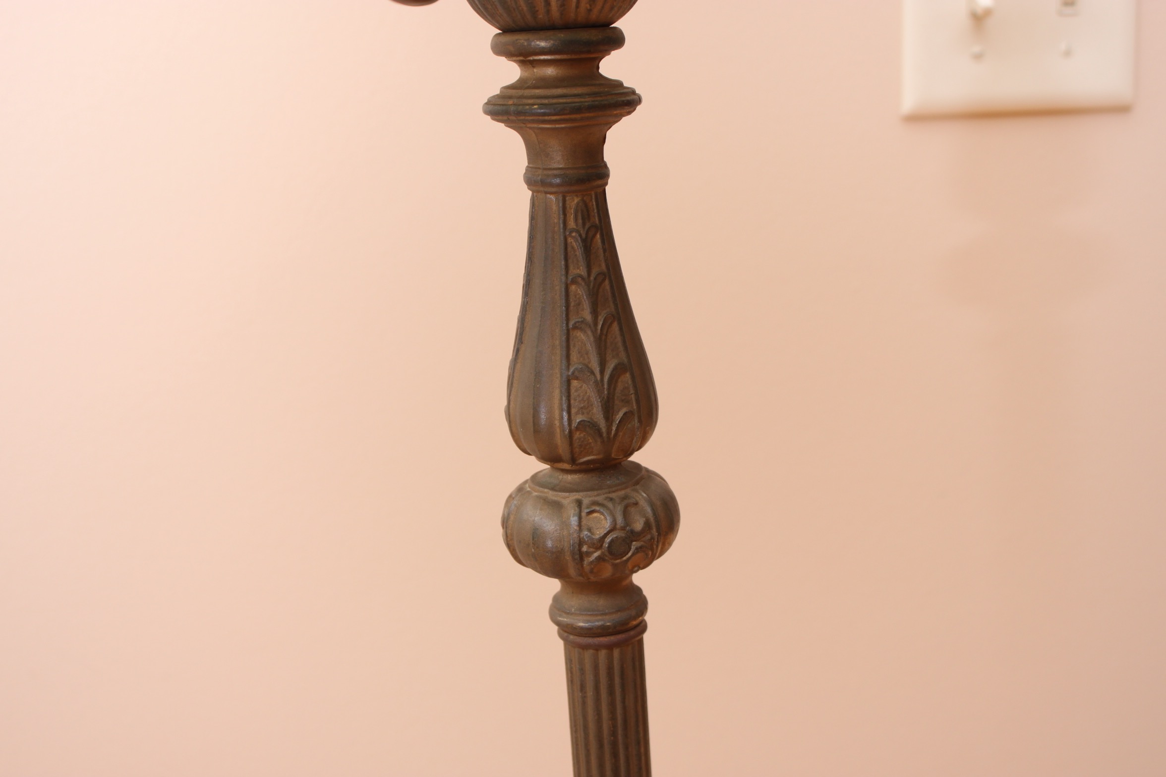 Vintage Torchiere Floor Lamp