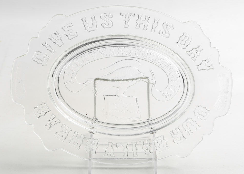 Vintage Pressed Glass Plates