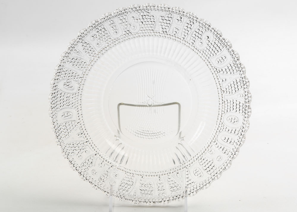 Vintage Pressed Glass Plates