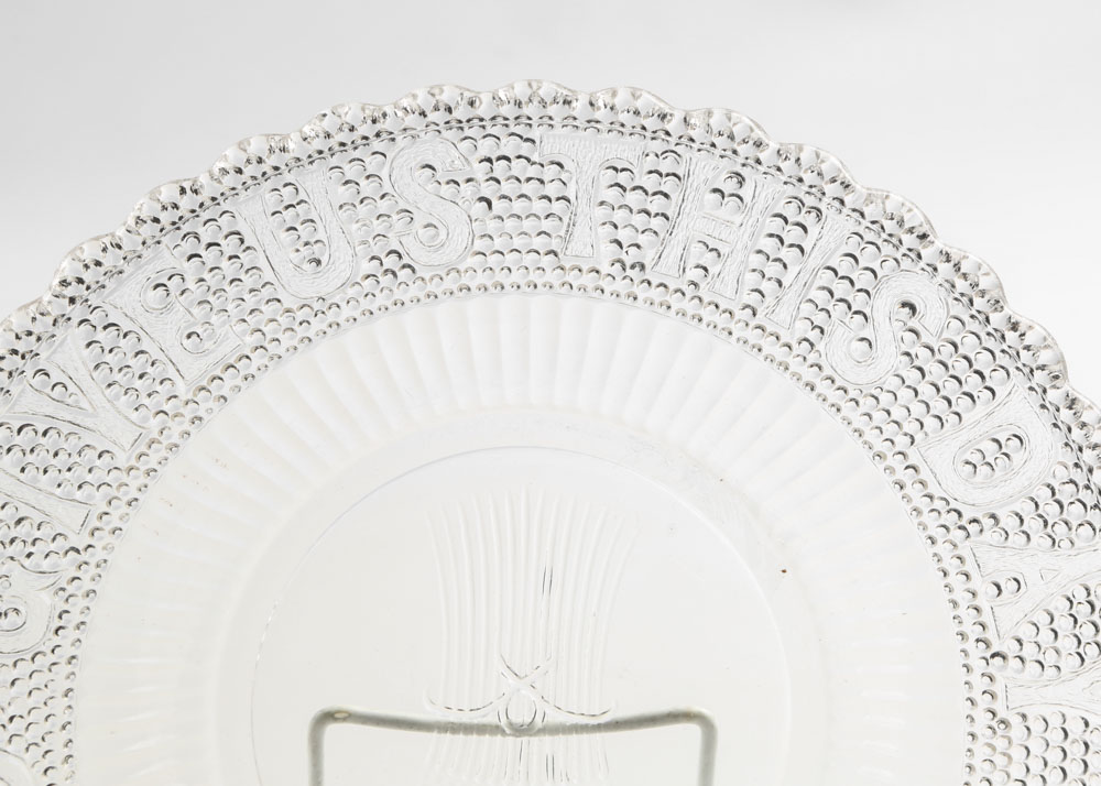 Vintage Pressed Glass Plates