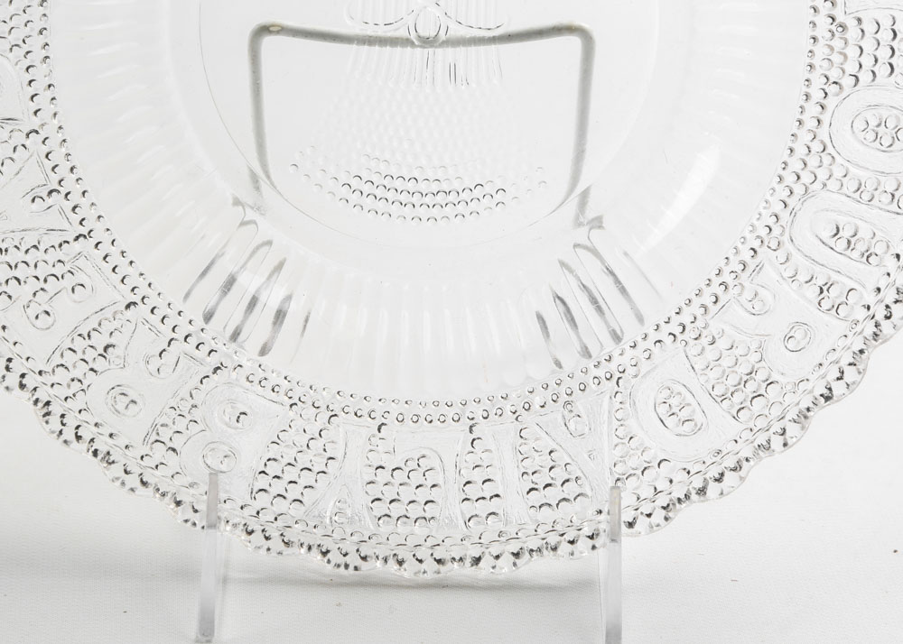 Vintage Pressed Glass Plates