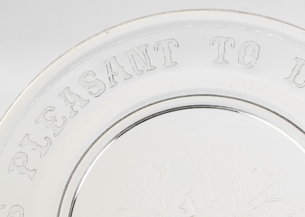 Vintage Pressed Glass Plates