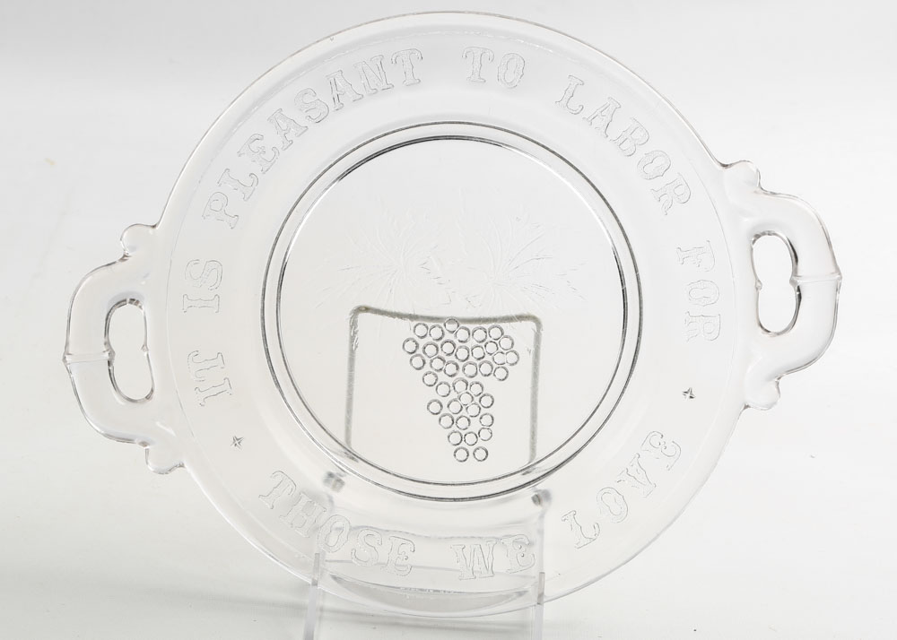 Vintage Pressed Glass Plates