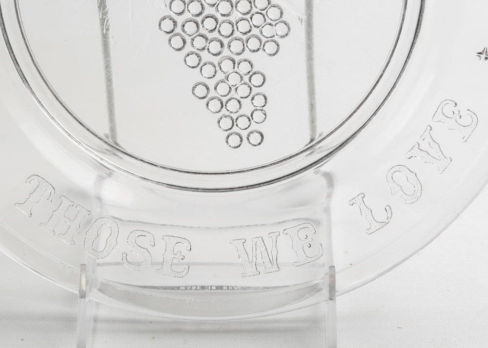 Vintage Pressed Glass Plates