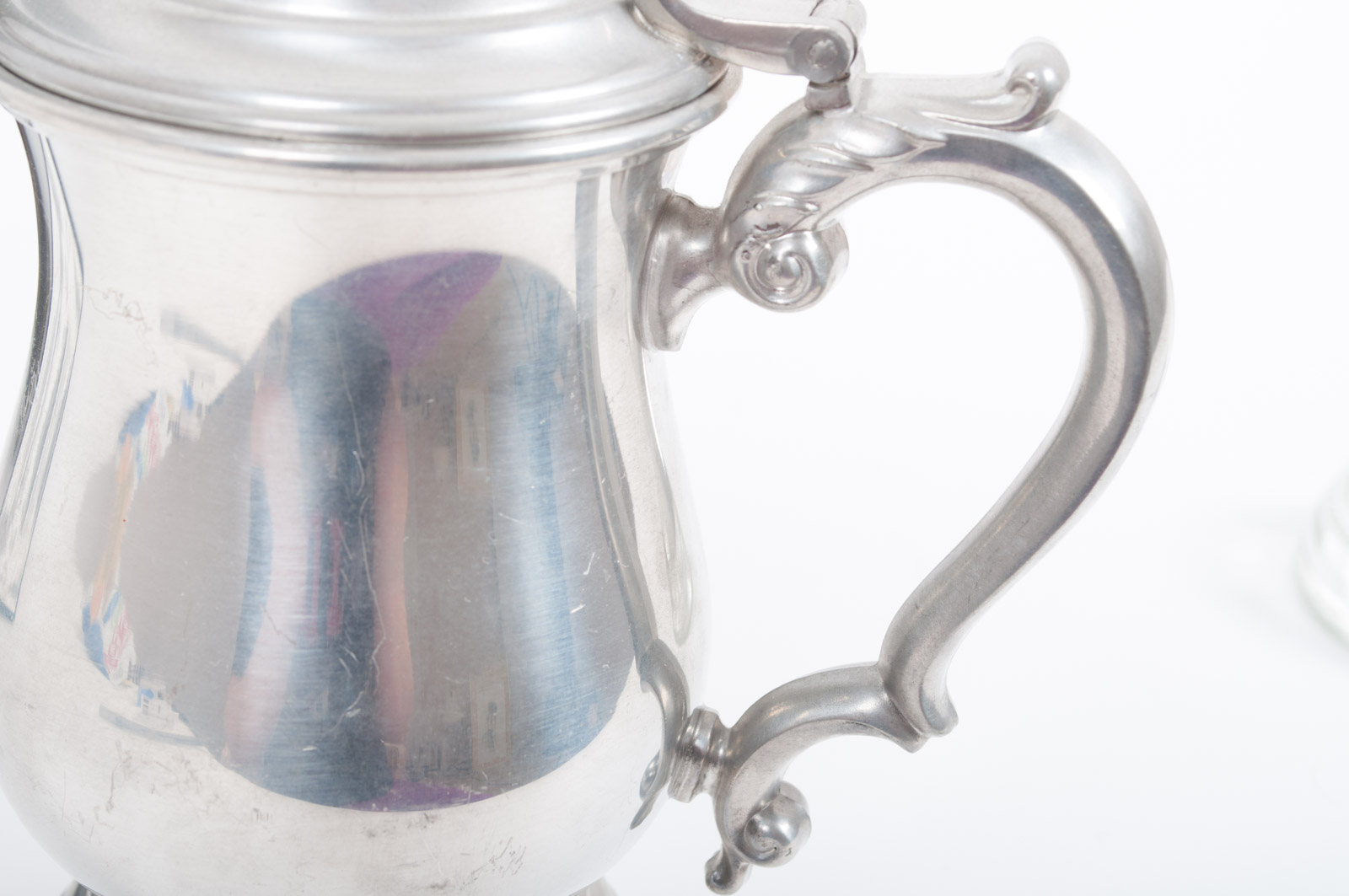 Assortment of Home Decor Featuring Oneida Heirloom Pewter Stein