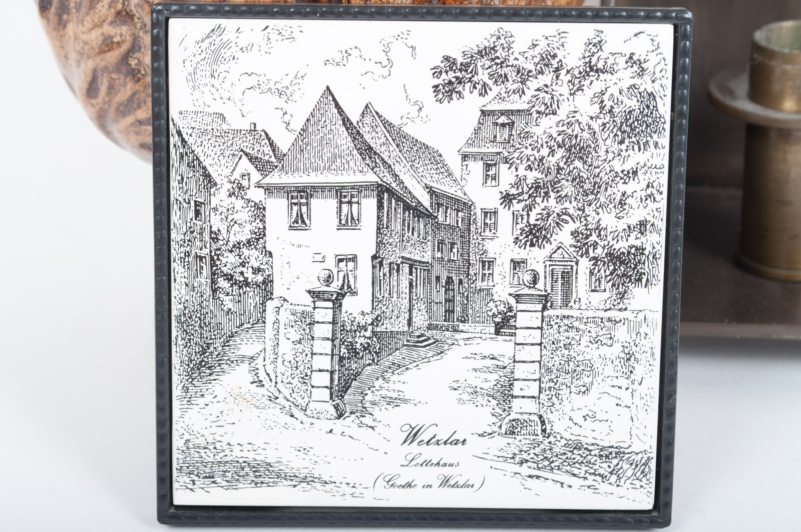 Assortment of Home Decor Featuring Oneida Heirloom Pewter Stein