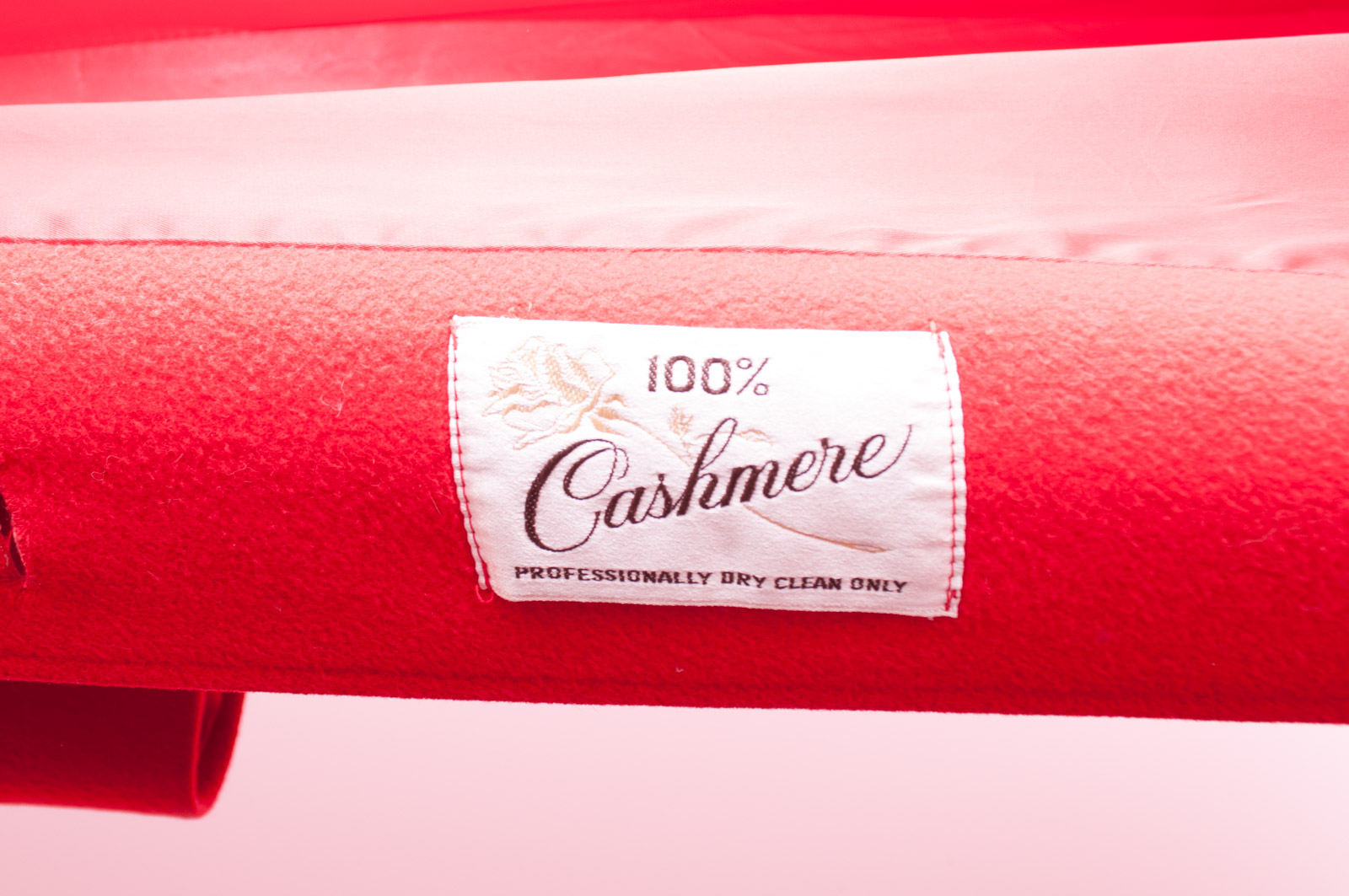 Vintage Singer's Red Cashmere Coat