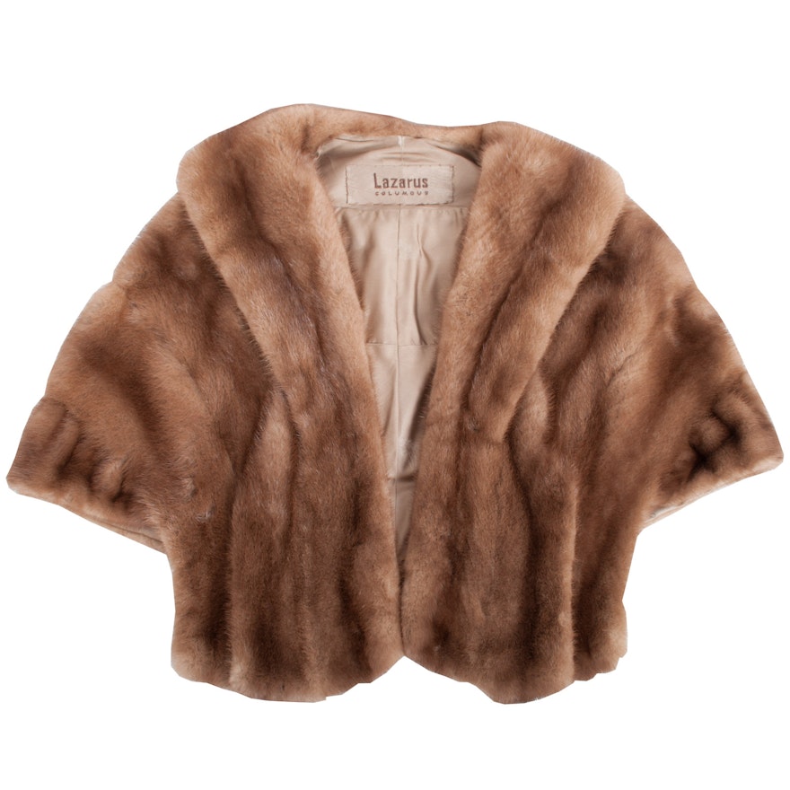 Lazarus Mink Fur Capelet