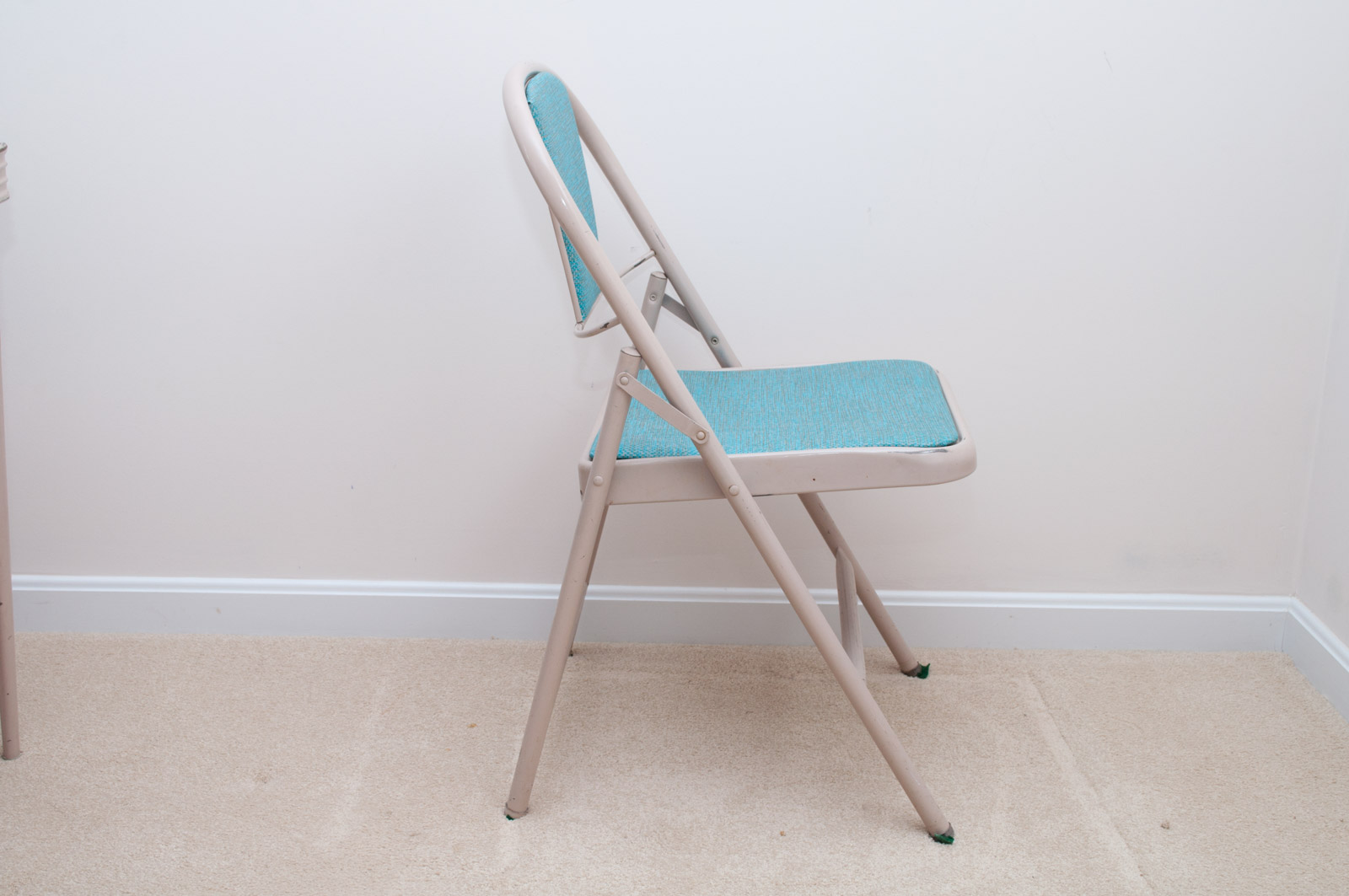 Vintage Mid Century Modern Folding Table and Chairs by Durham