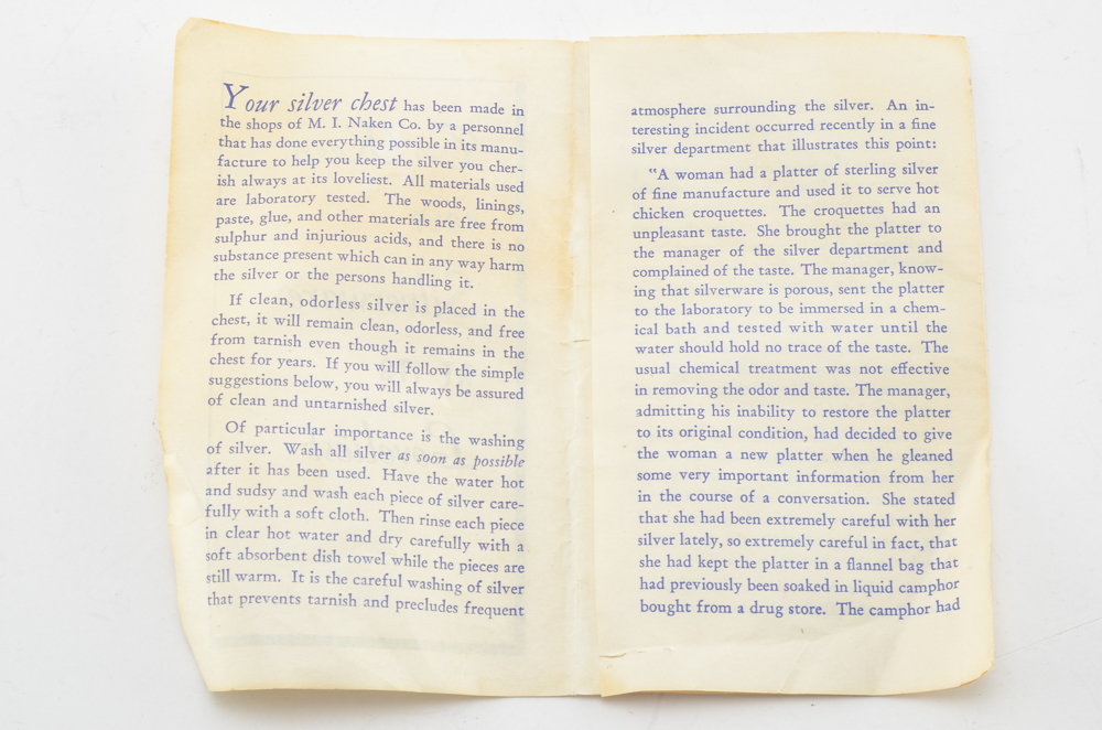 Manchester Silver Co. Sterling Silver "Southern Rose" Flatware Set With Case