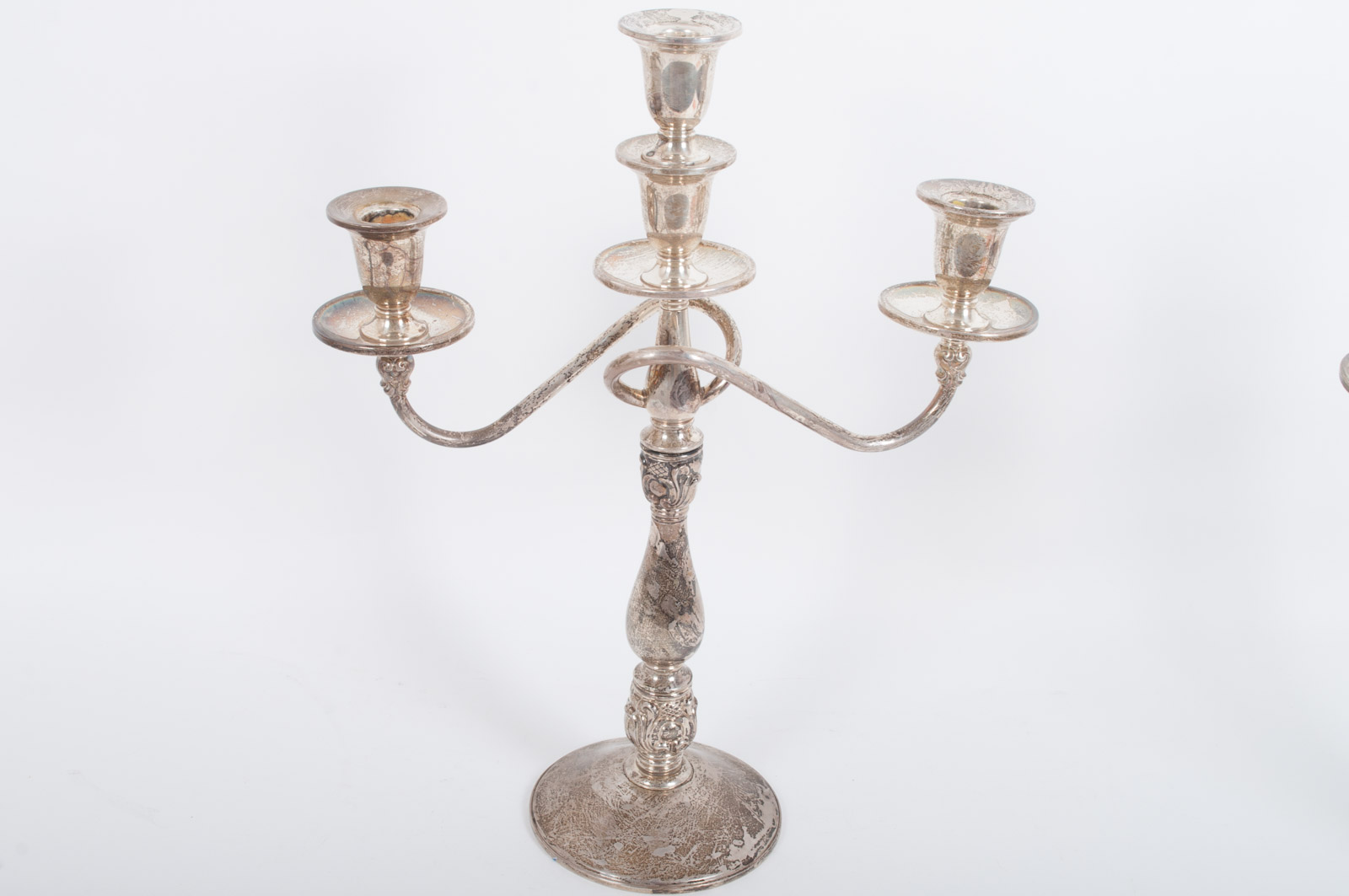 International Silver Co. Weighted Sterling Silver "Royal Danish" Candelabra